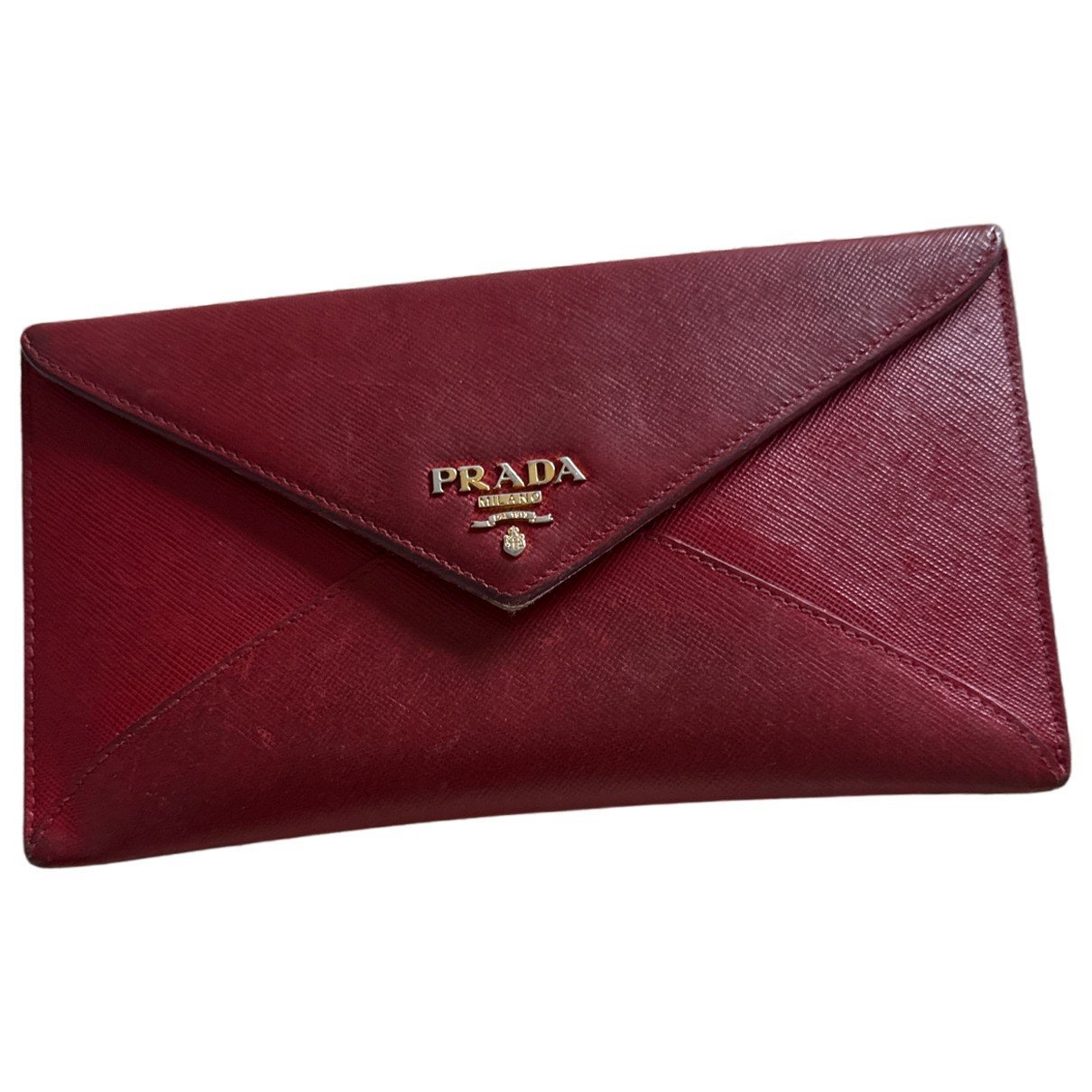 Leather clutch bag