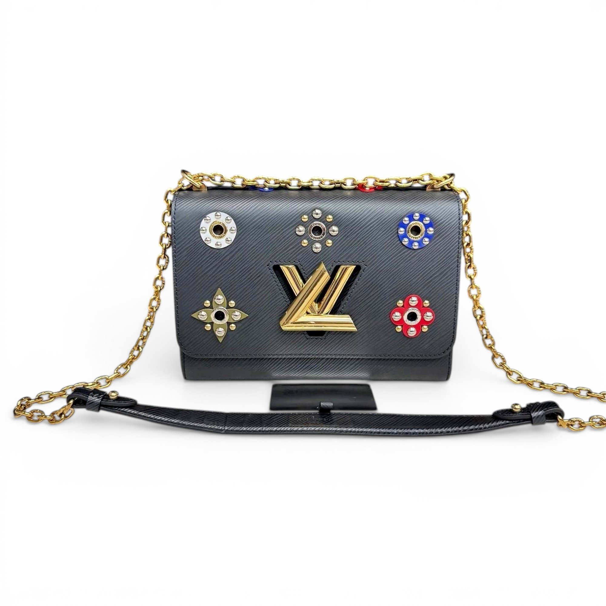 Twist leather crossbody bag