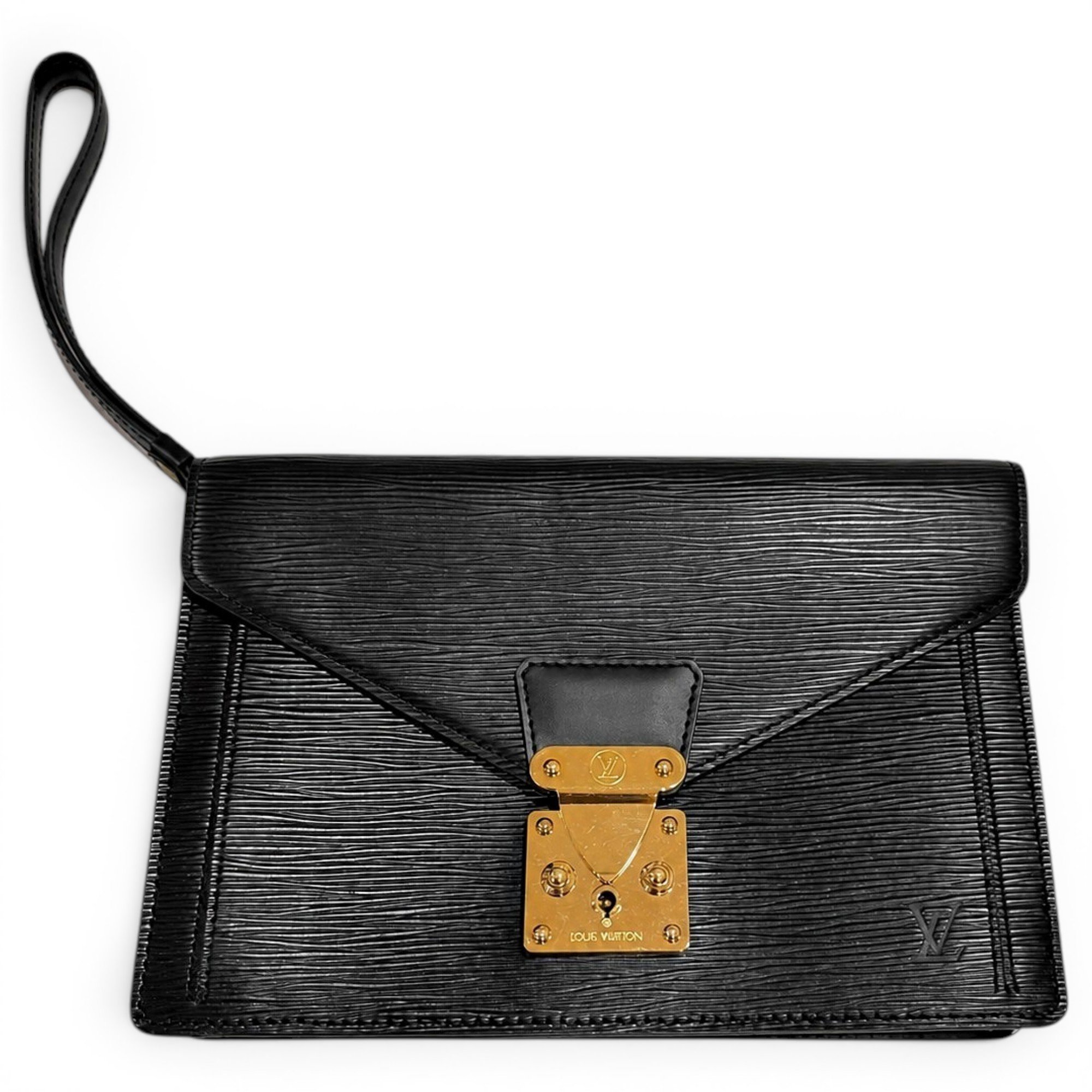 Sénateur leather clutch bag
