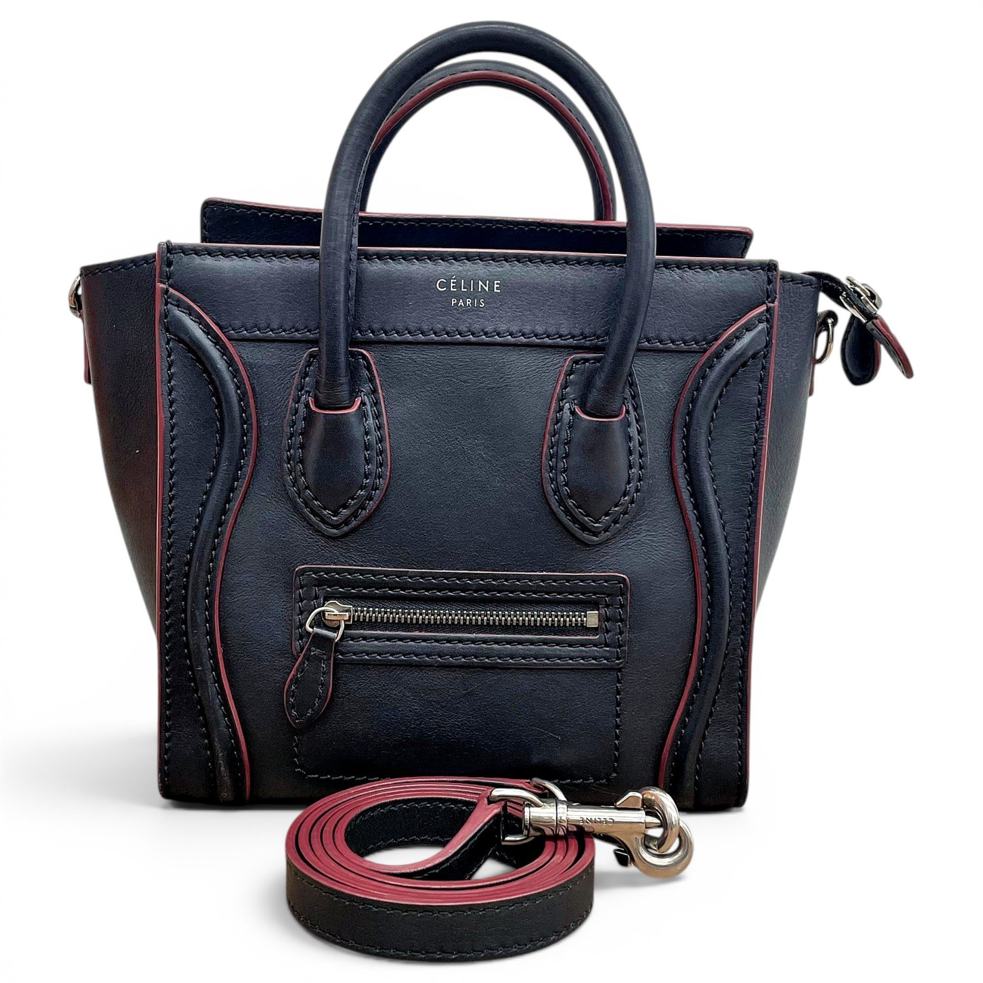 Luggage leather handbag