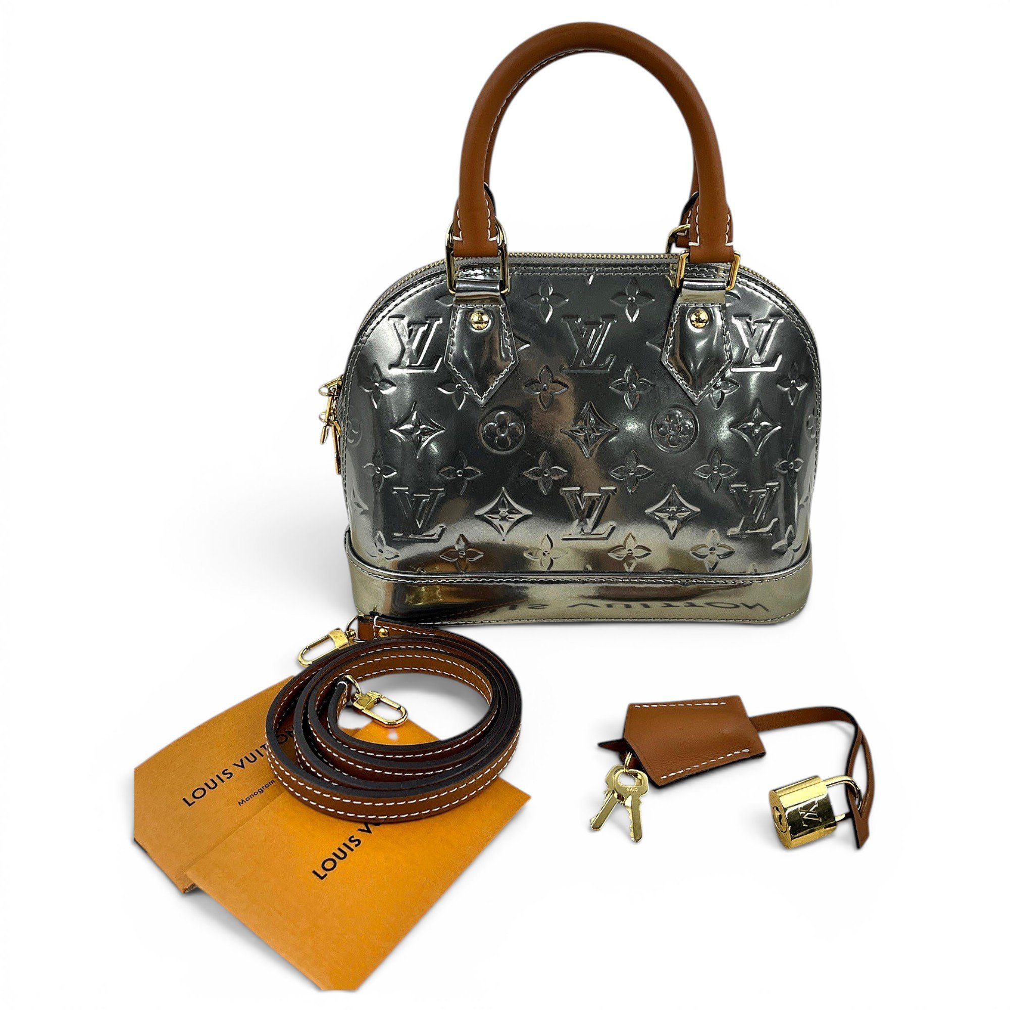 Alma BB patent leather handbag