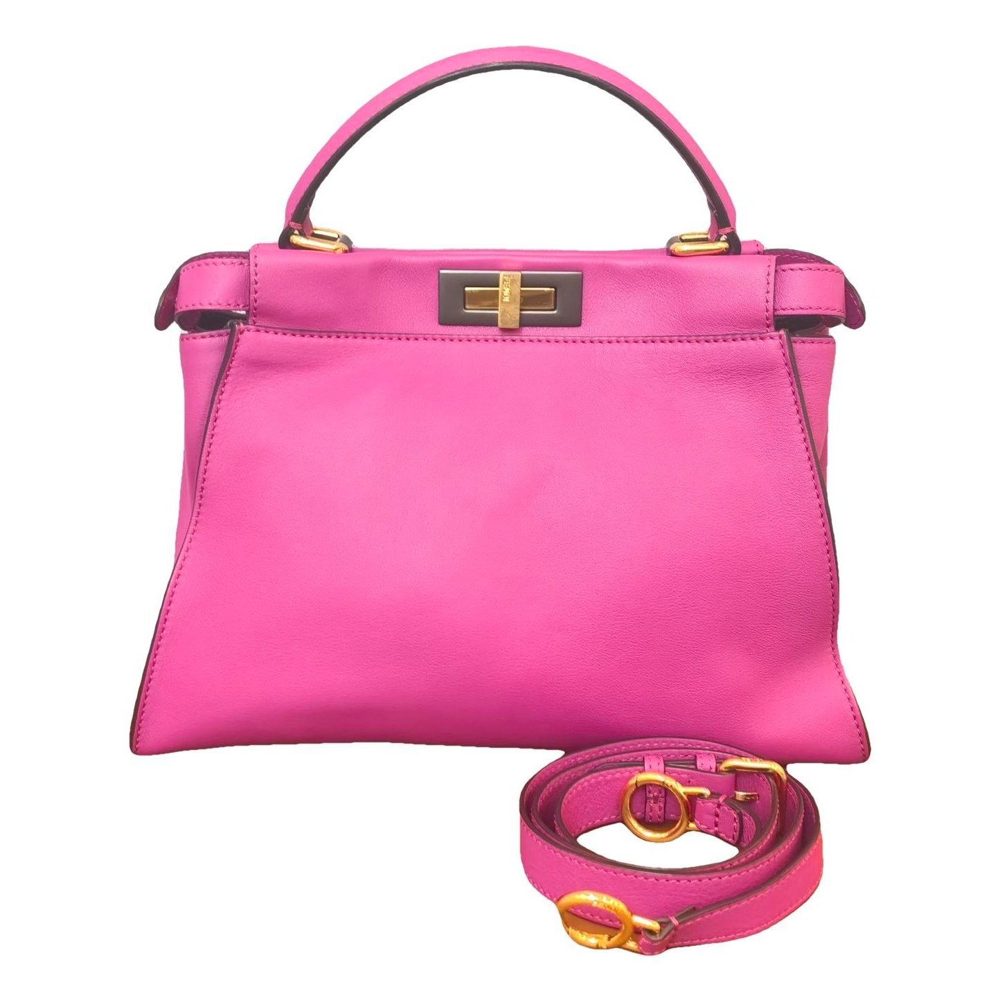 Peekaboo leather handbag