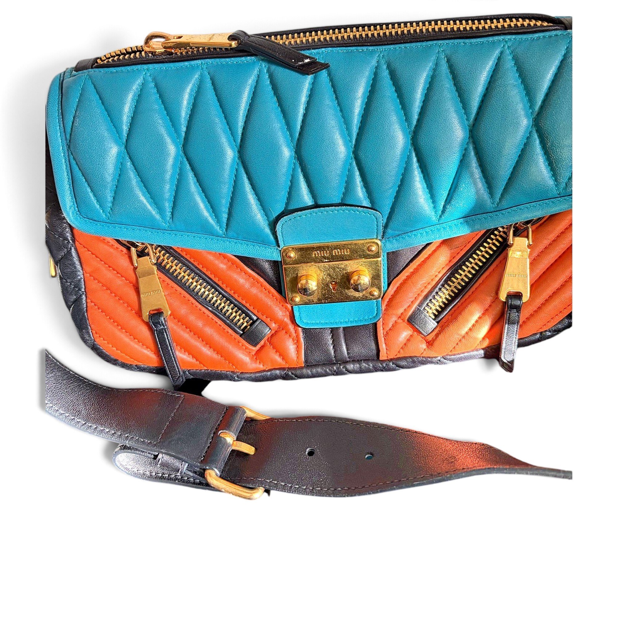 Miu Miu Matelassé leather handbag