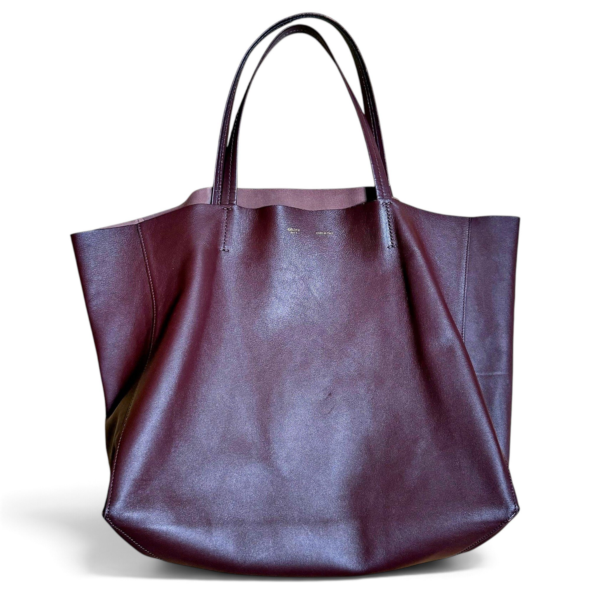 Cabas leather tote
