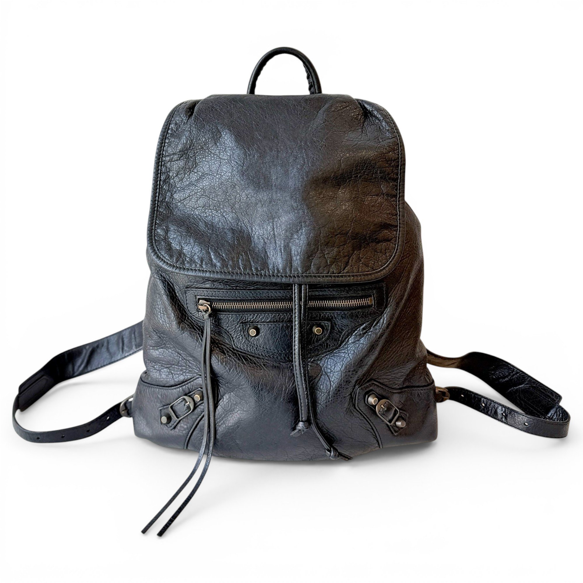 Leather backpack