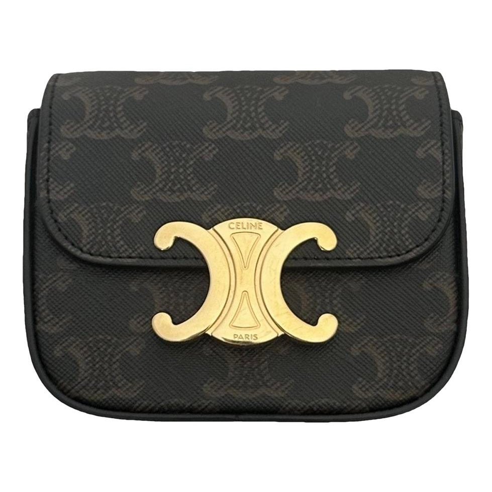 Triomphe leather handbag