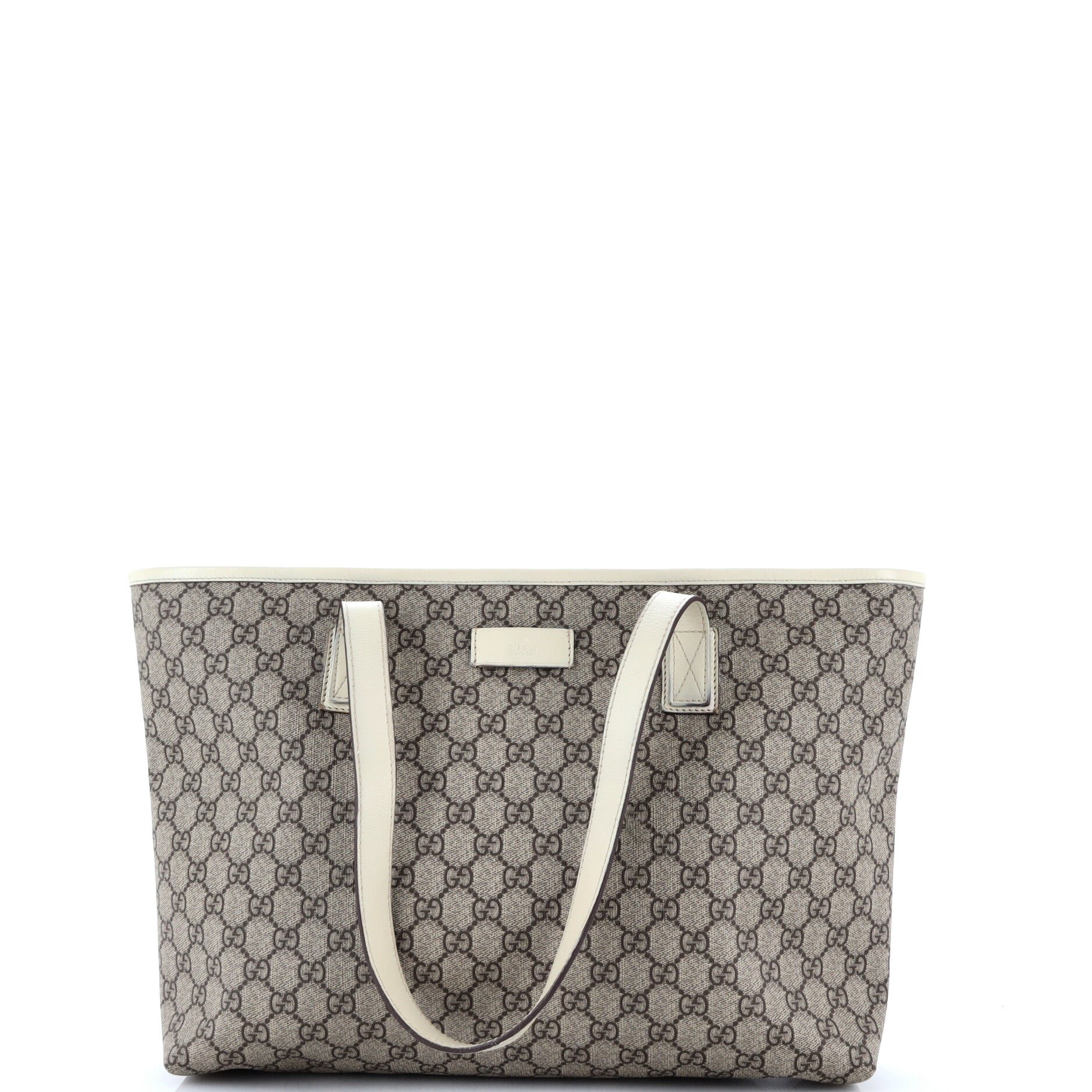 Plus Tote GG Coated Canvas with Leather Medium