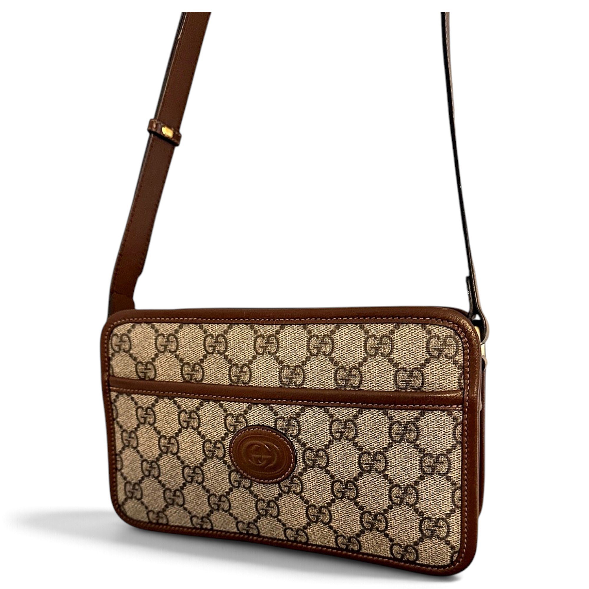 Ophidia GG leather crossbody bag