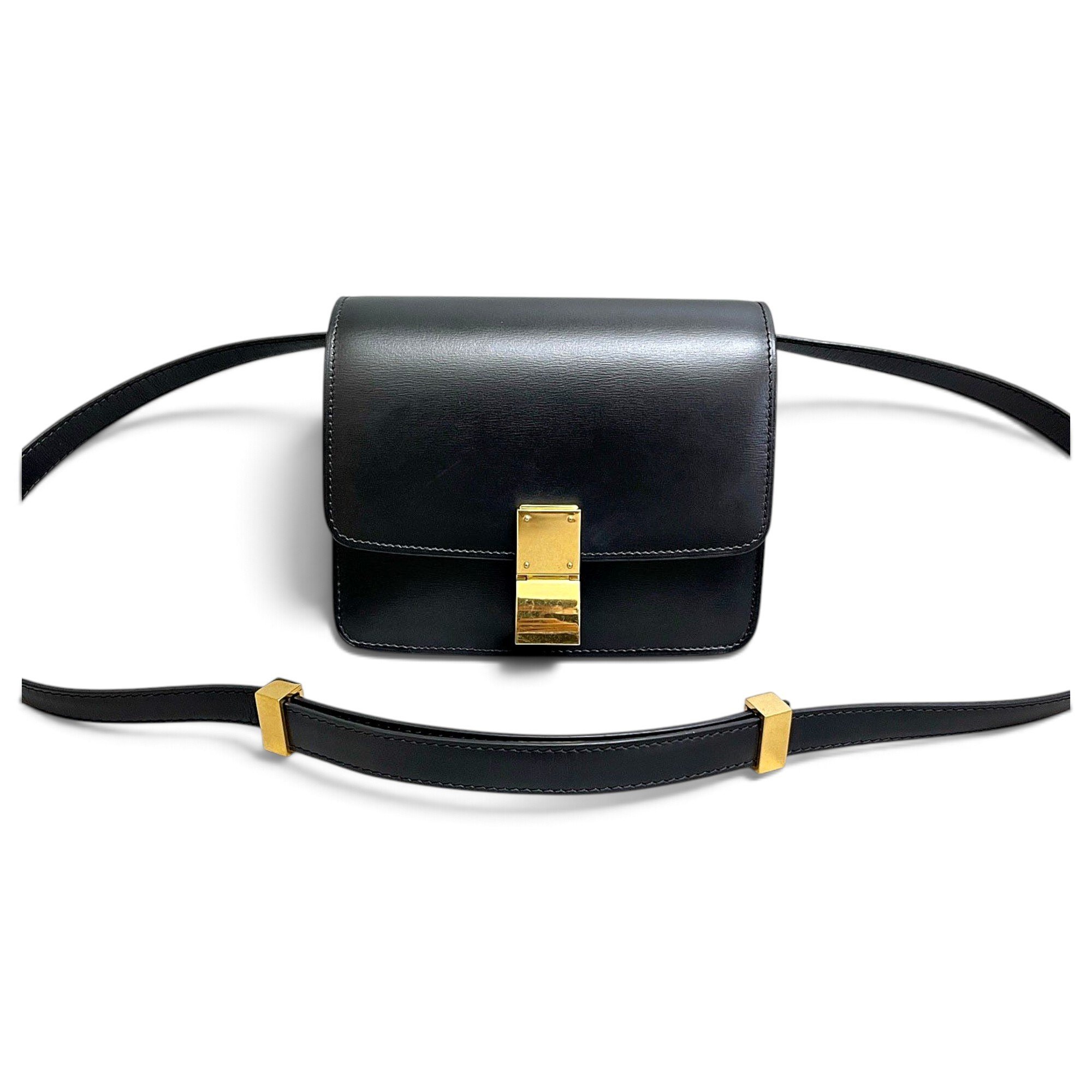 Classic leather crossbody bag