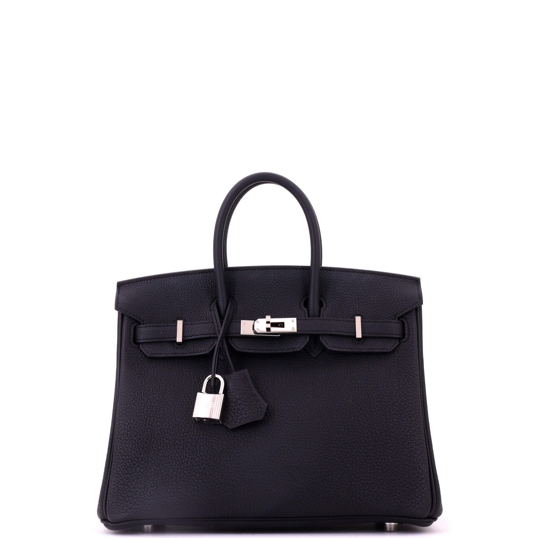 Birkin Handbag Noir Togo with Palladium Hardware 25
