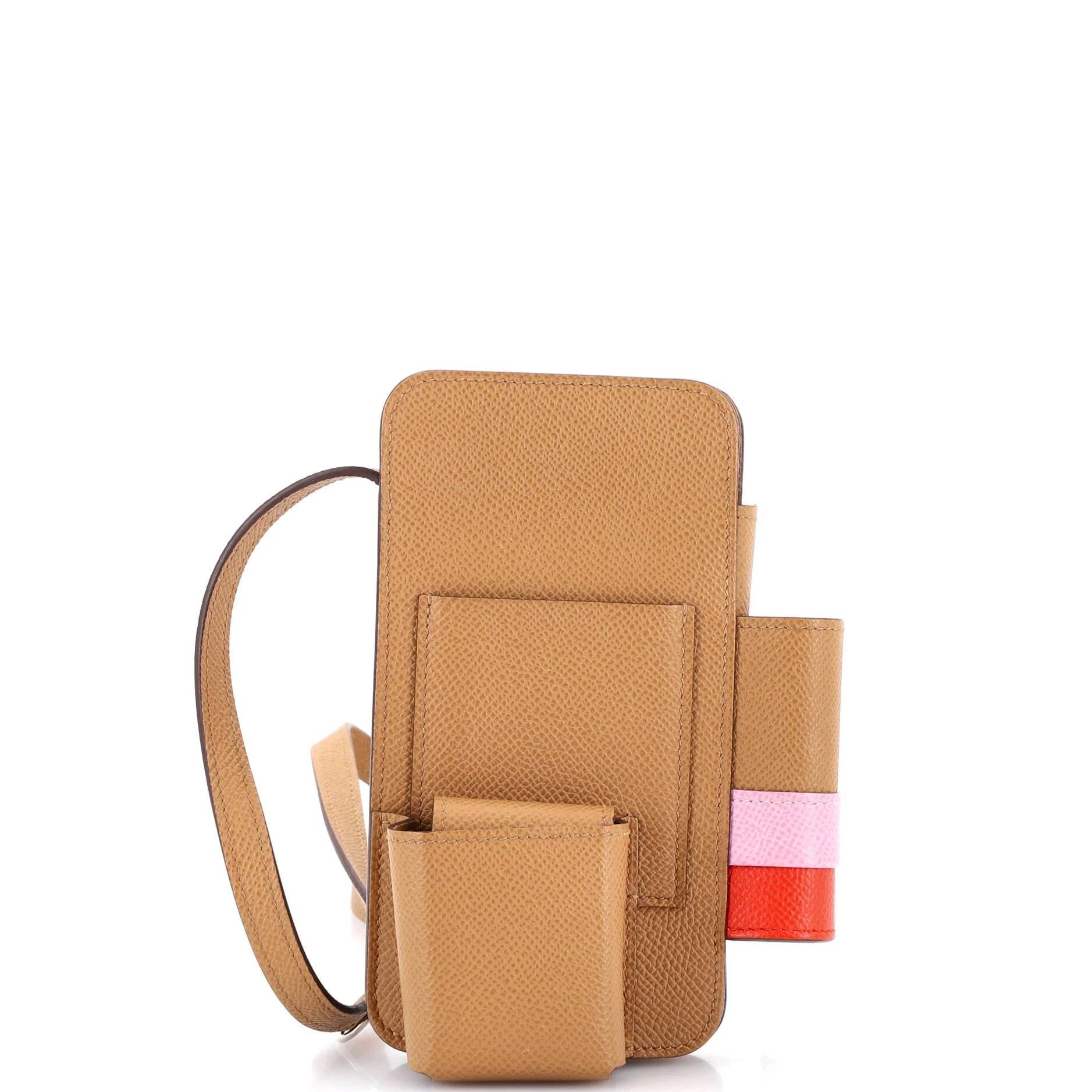 Leather clutch bag