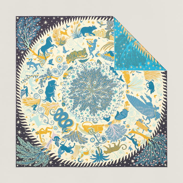 Sous Le Charme d'Orphee 더블 페이스 스카프 90