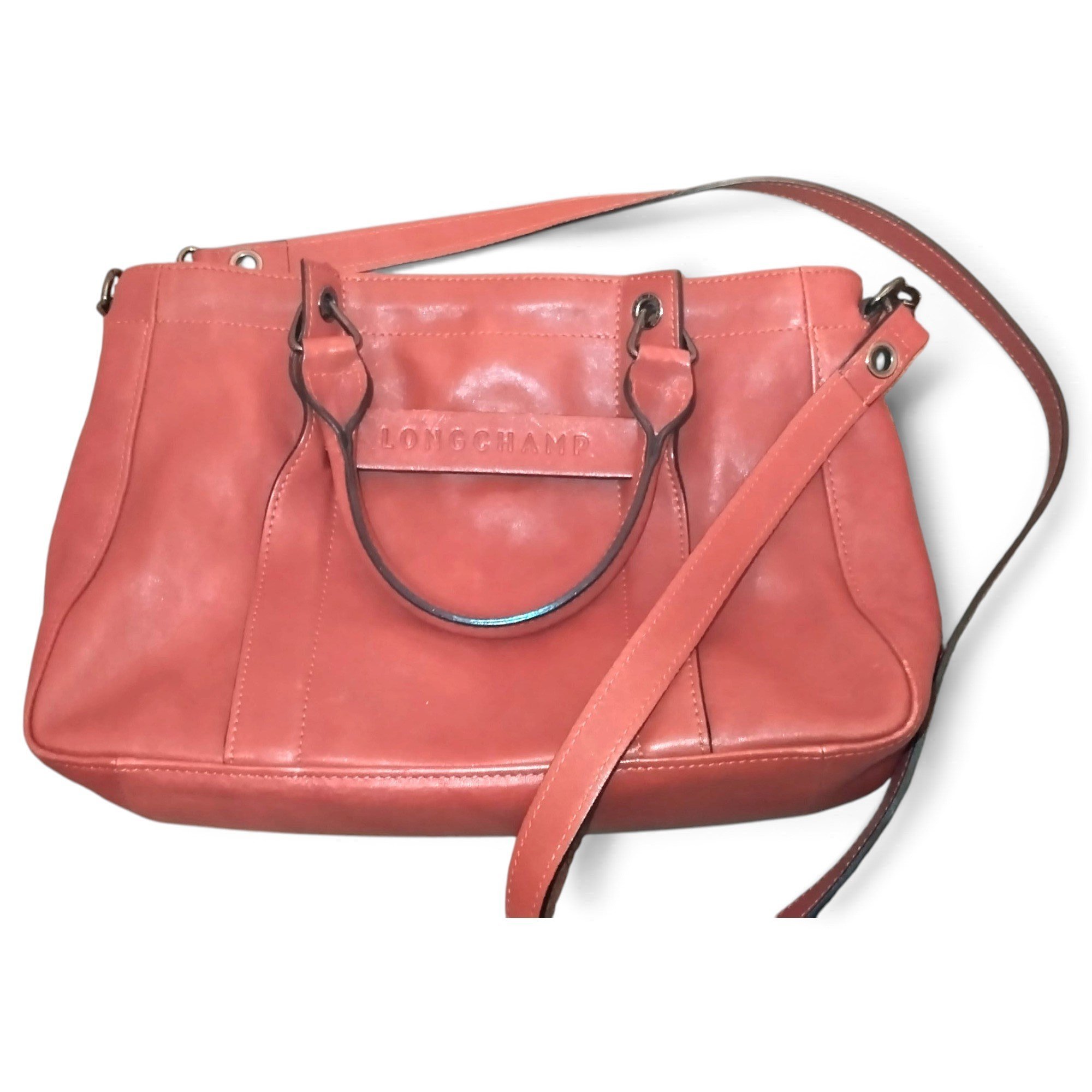3D leather handbag