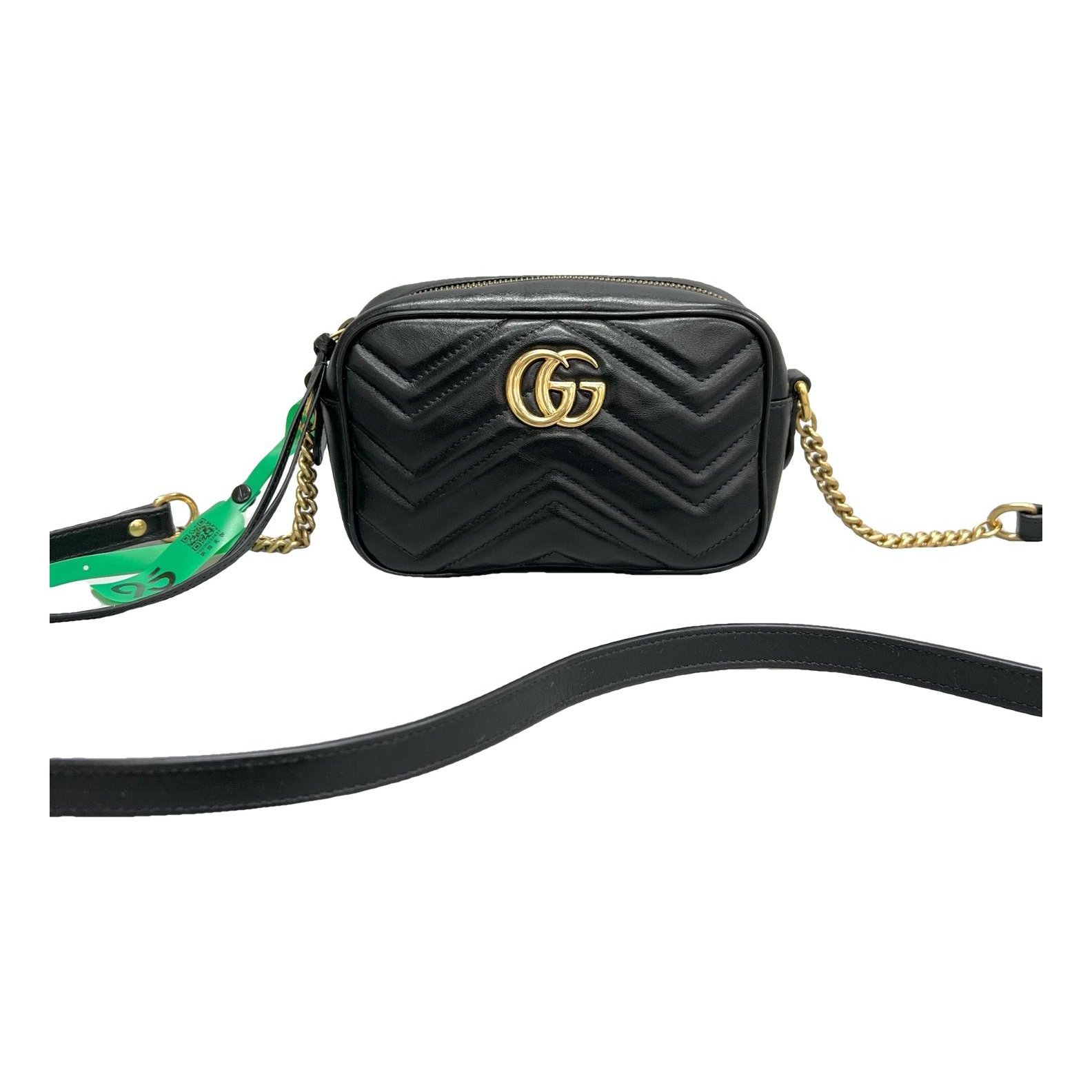 Pearly GG Marmont leather handbag