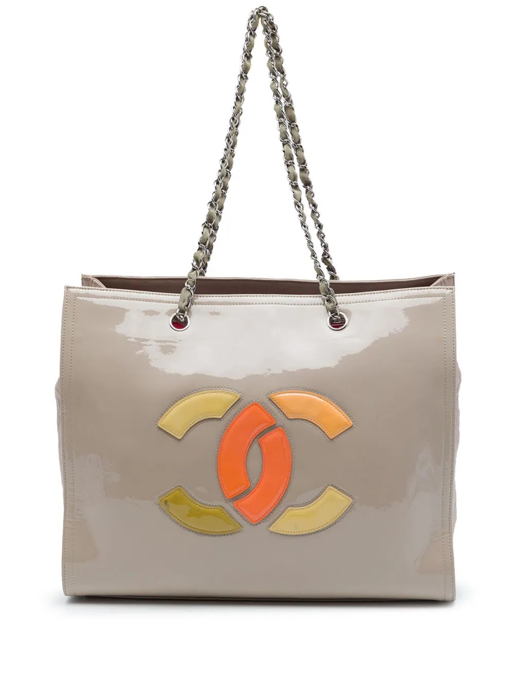 2012 CC Patent Lipstick Ligne tote bag