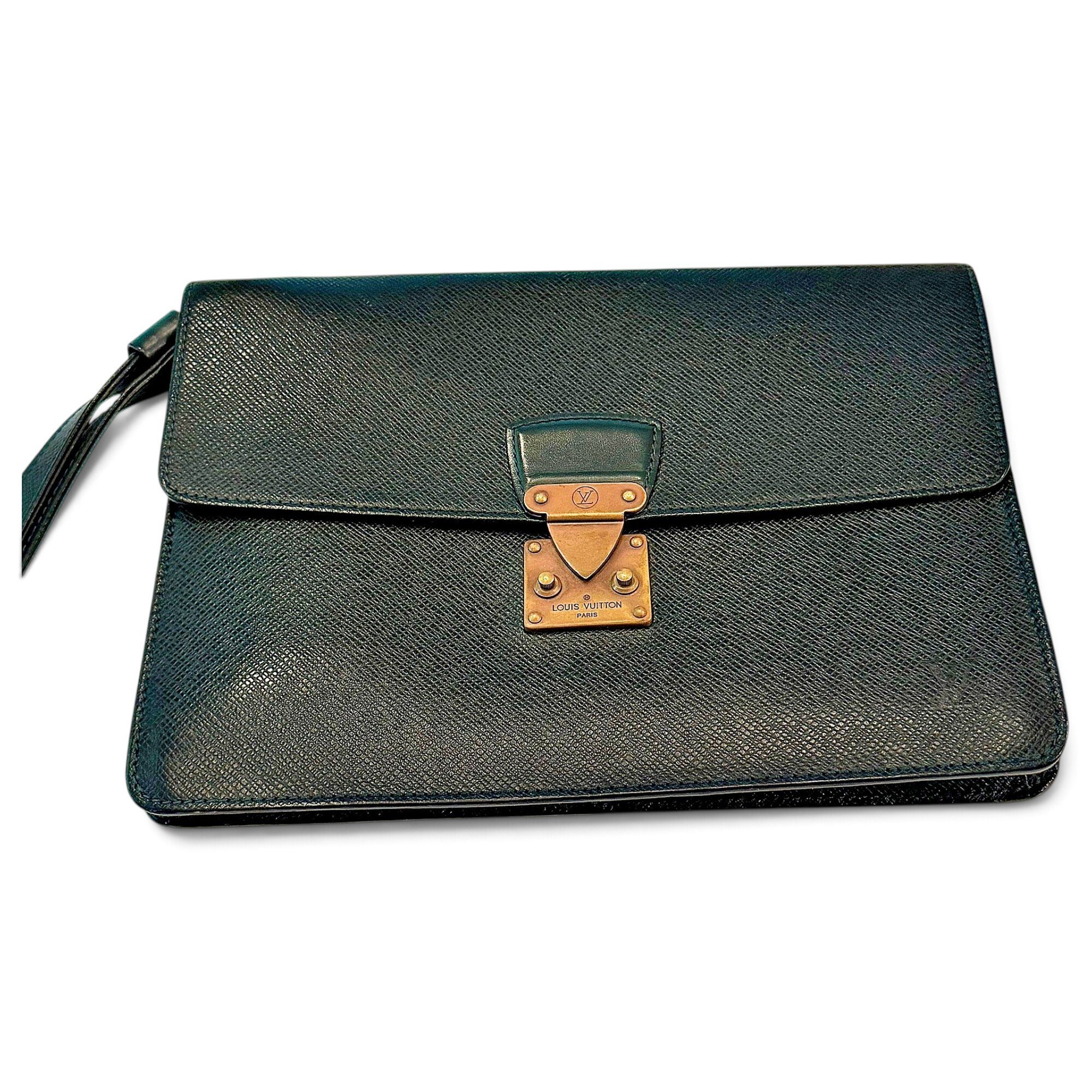 Kourad leather clutch bag