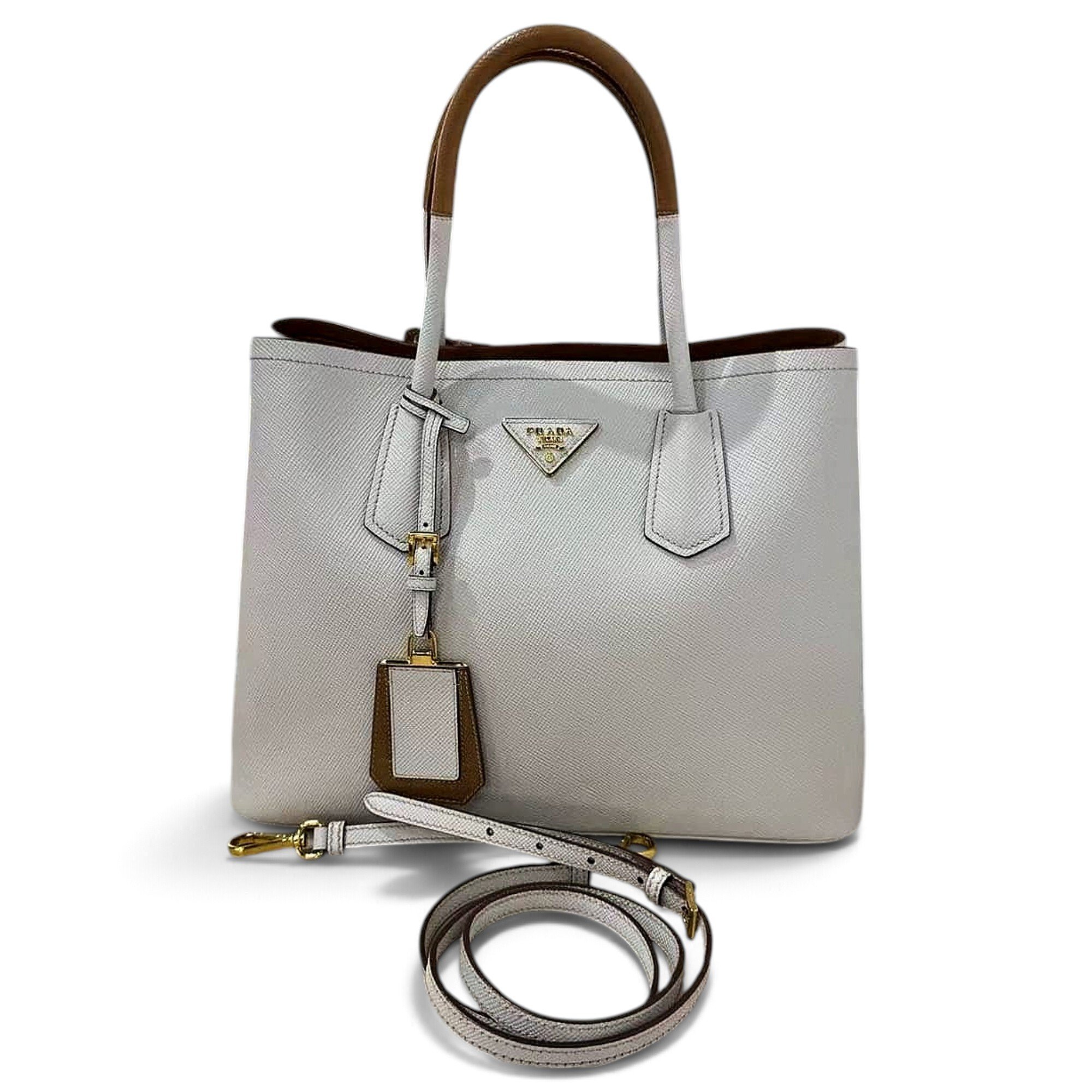Prada Double leather tote