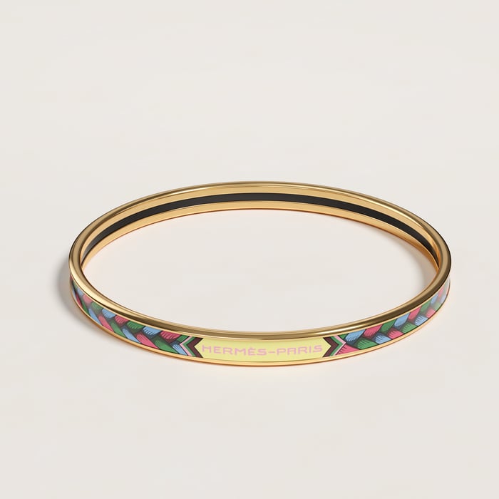 Casaque Tresse De Coeur Bangle