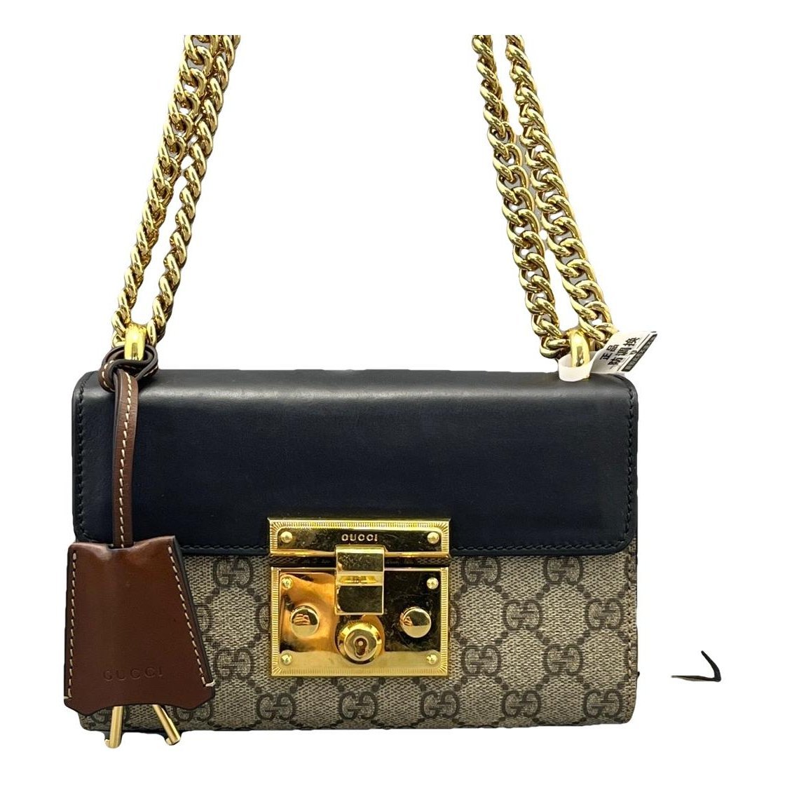 Patent leather handbag