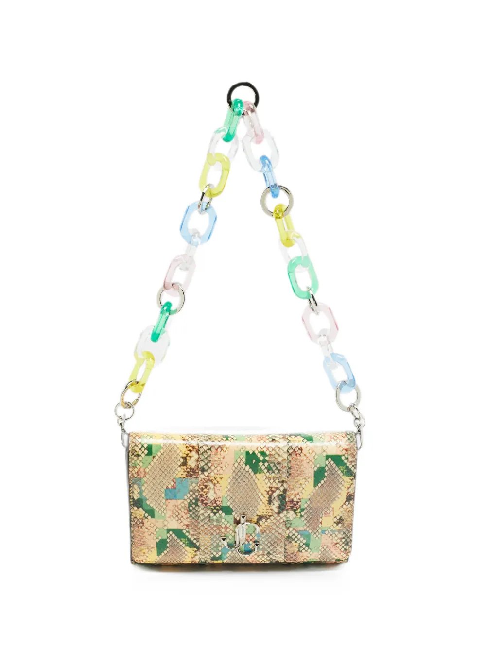 Jimmy Choo Varenne animal-pattern clutch bag