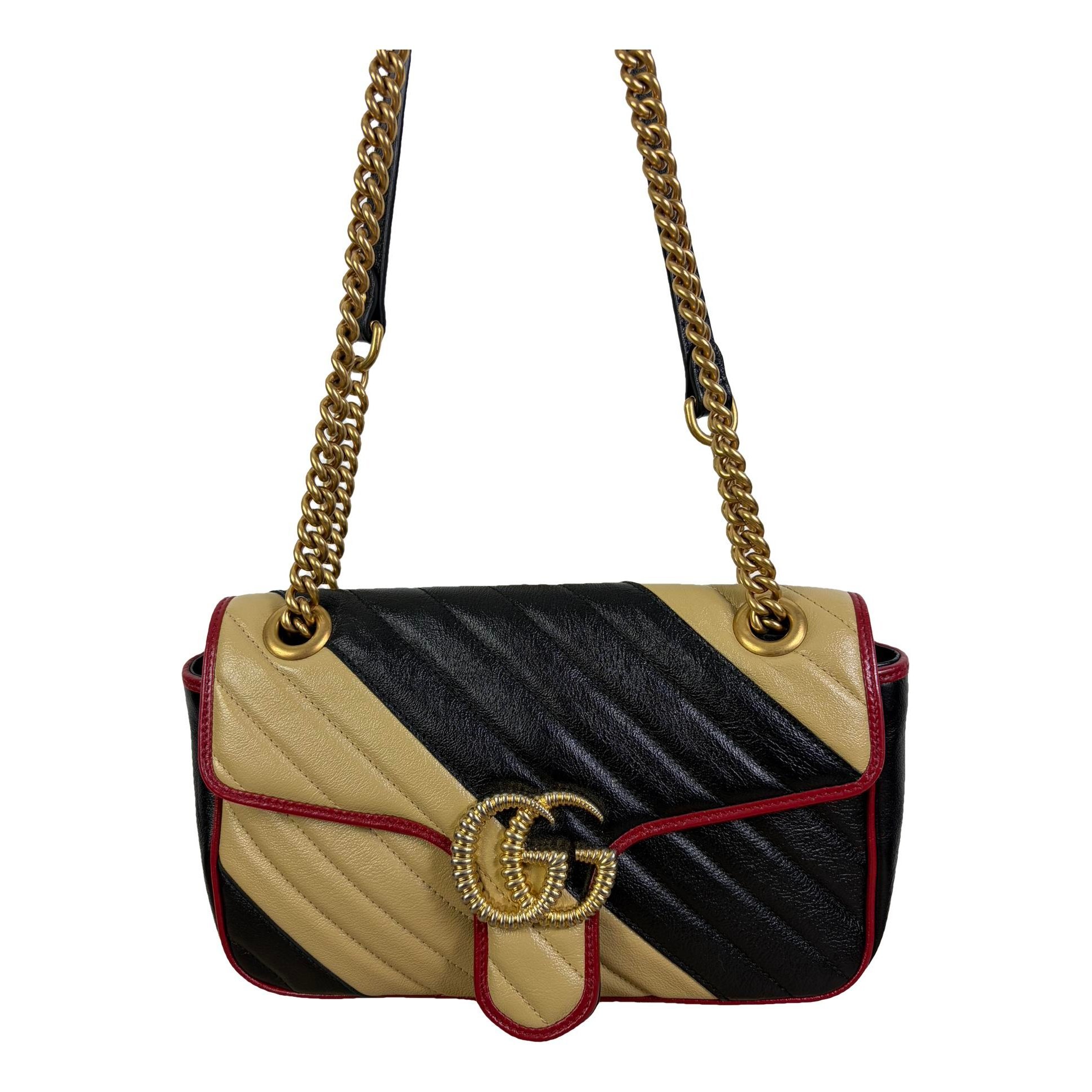 GG Marmont Flap leather crossbody bag