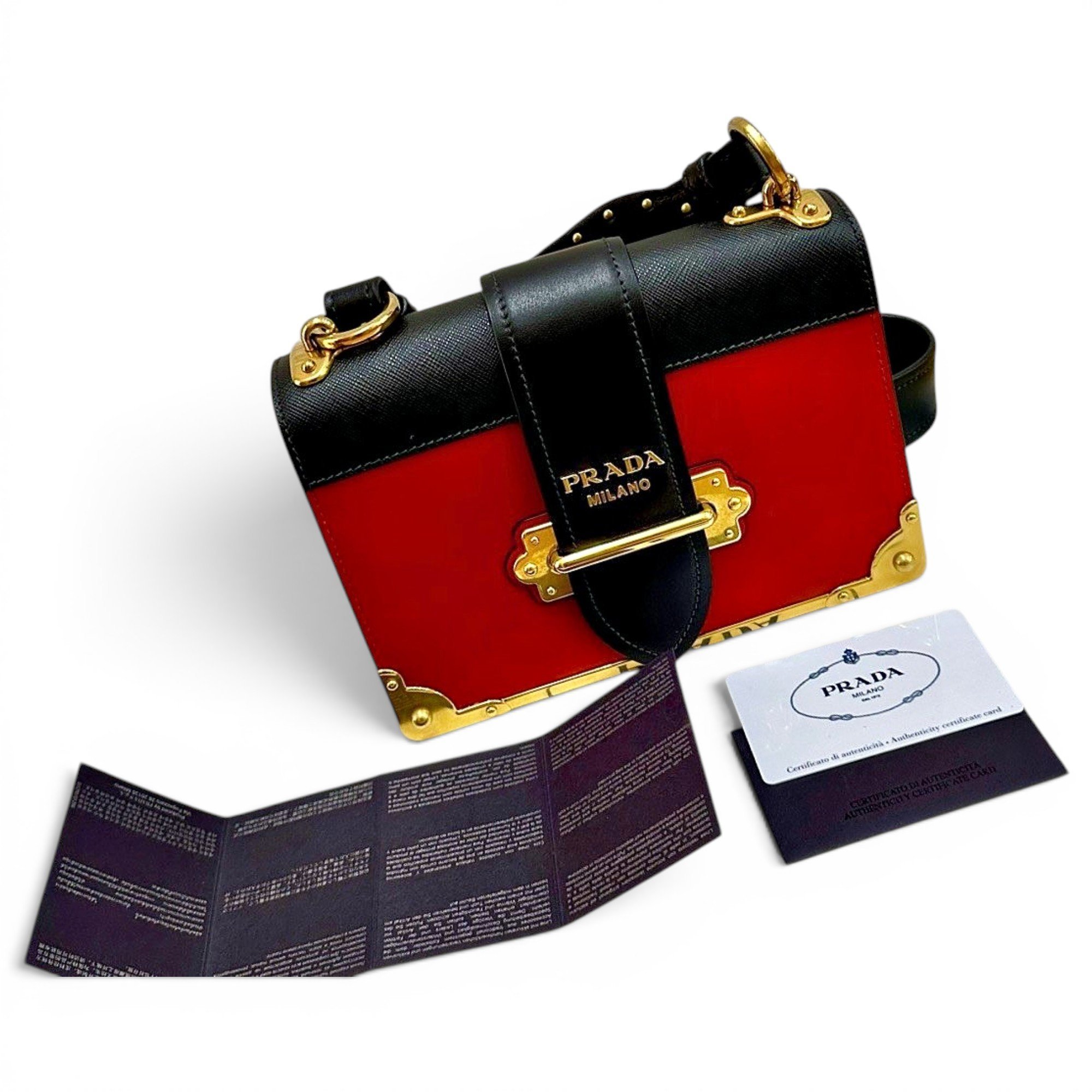 Cahier leather handbag