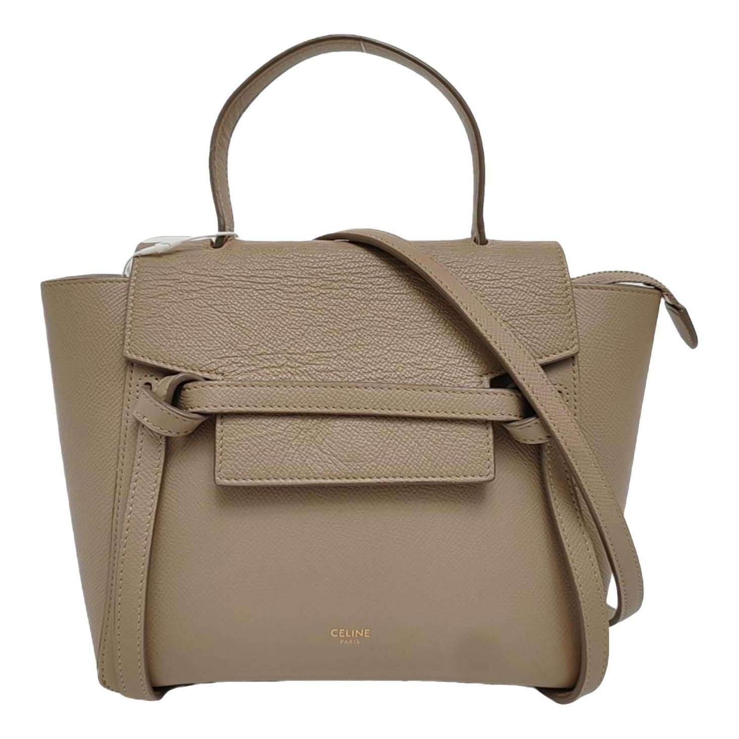 Belt leather handbag