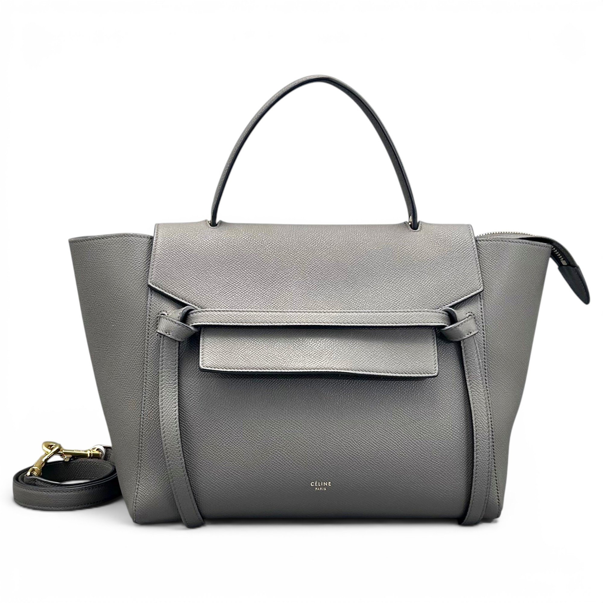 Belt leather handbag