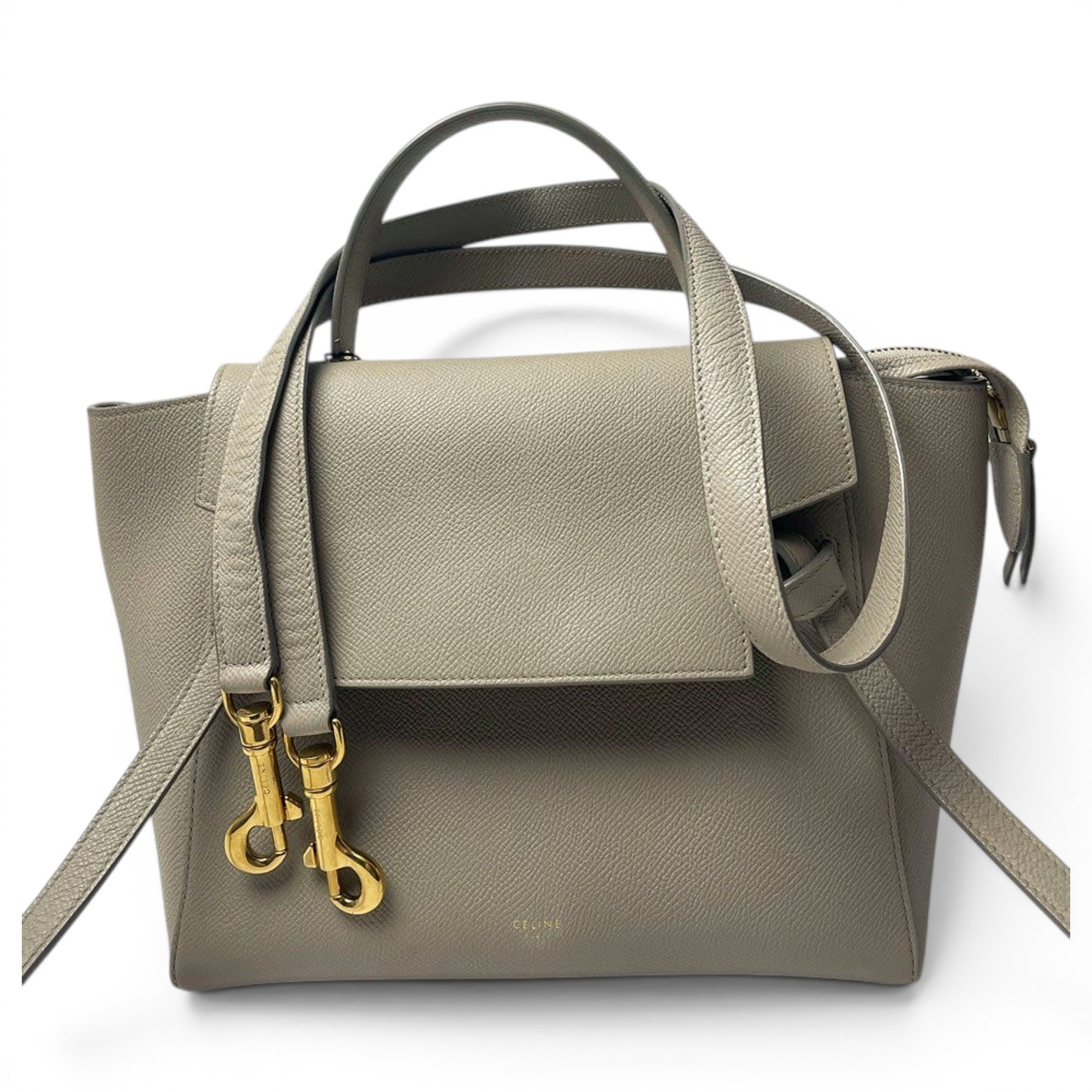 Belt leather handbag
