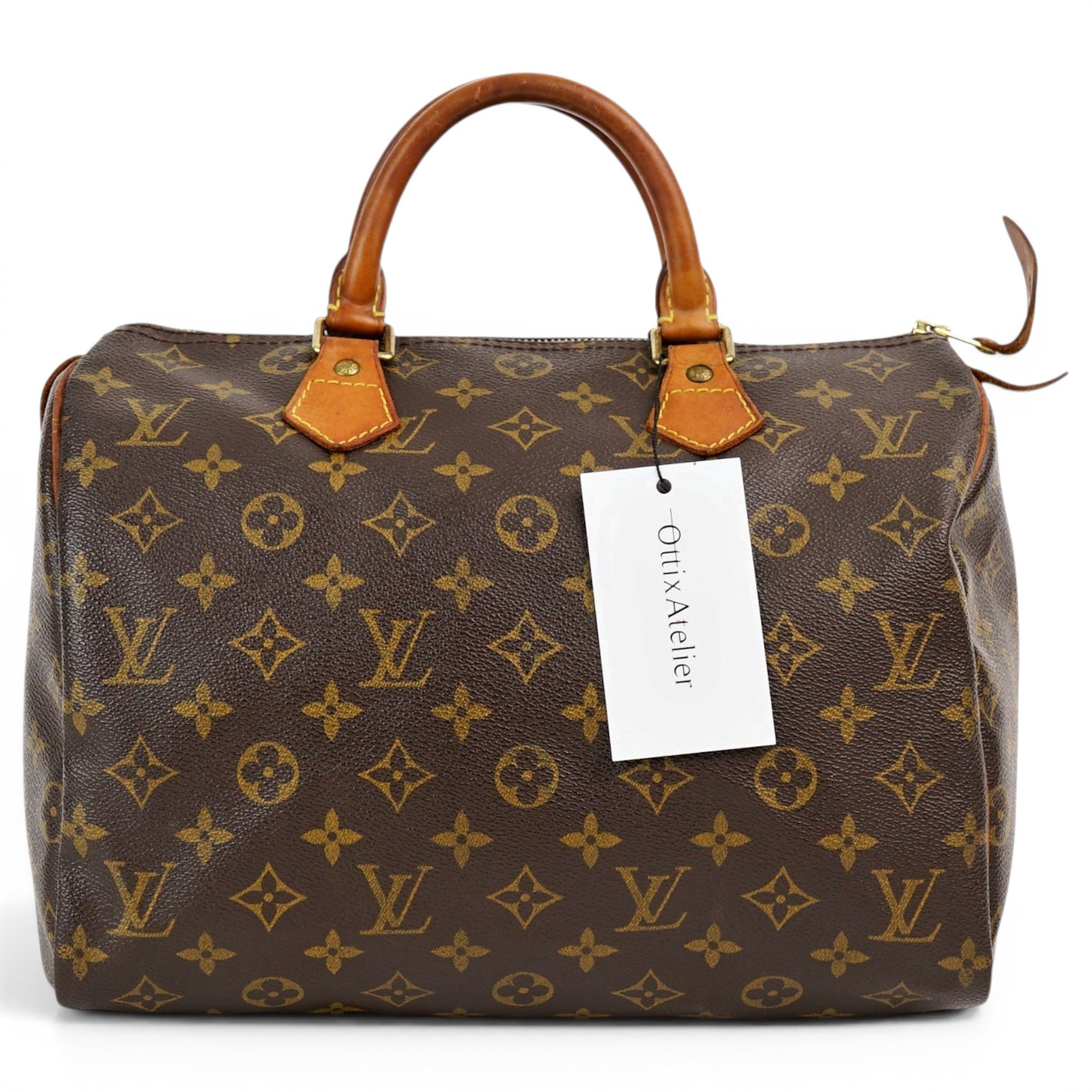 Speedy leather handbag