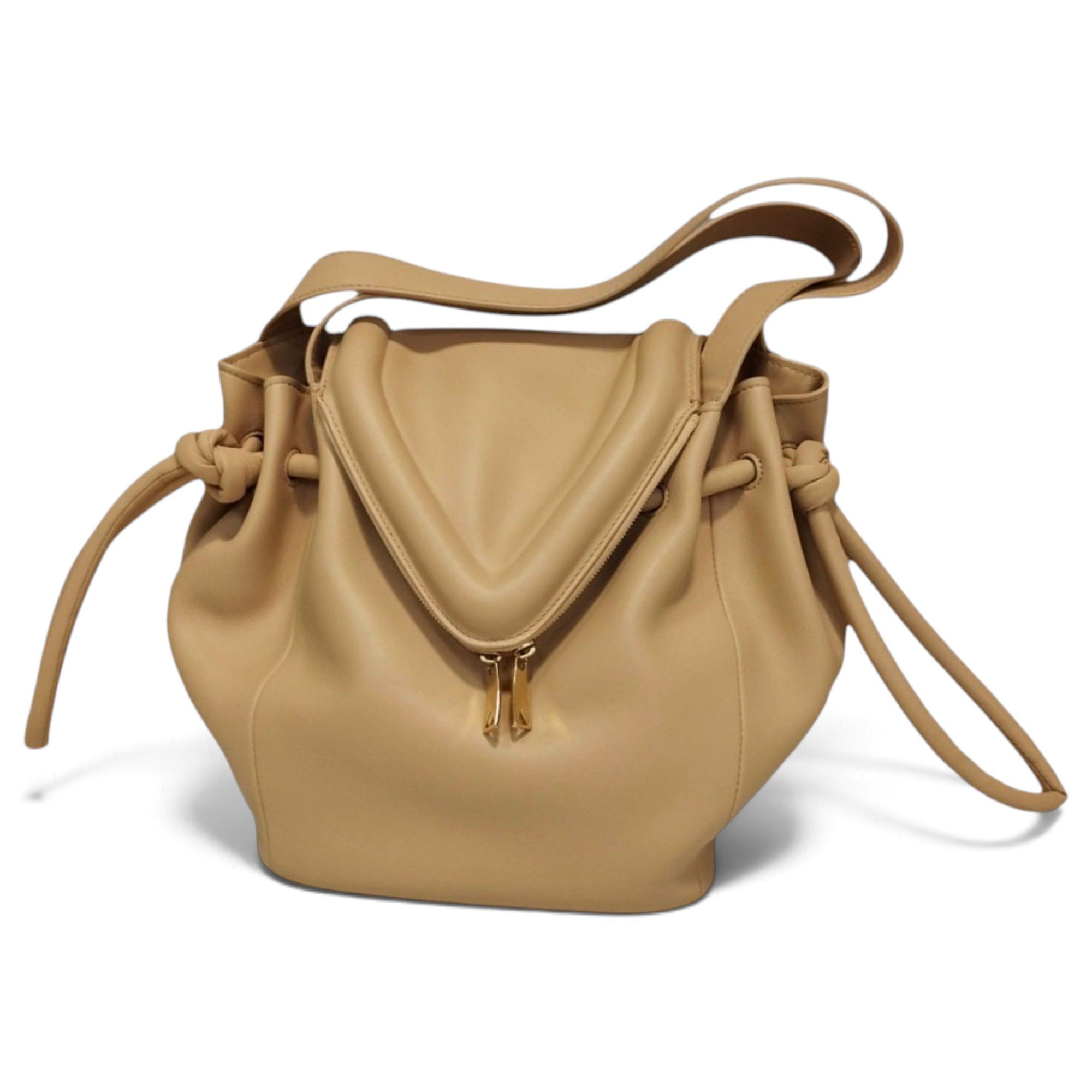 Beak leather crossbody bag