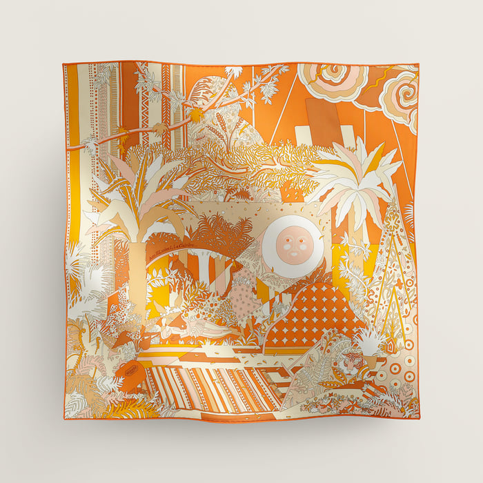 Acte III, Scene I, La Clairiere Decoupage Scarf 70