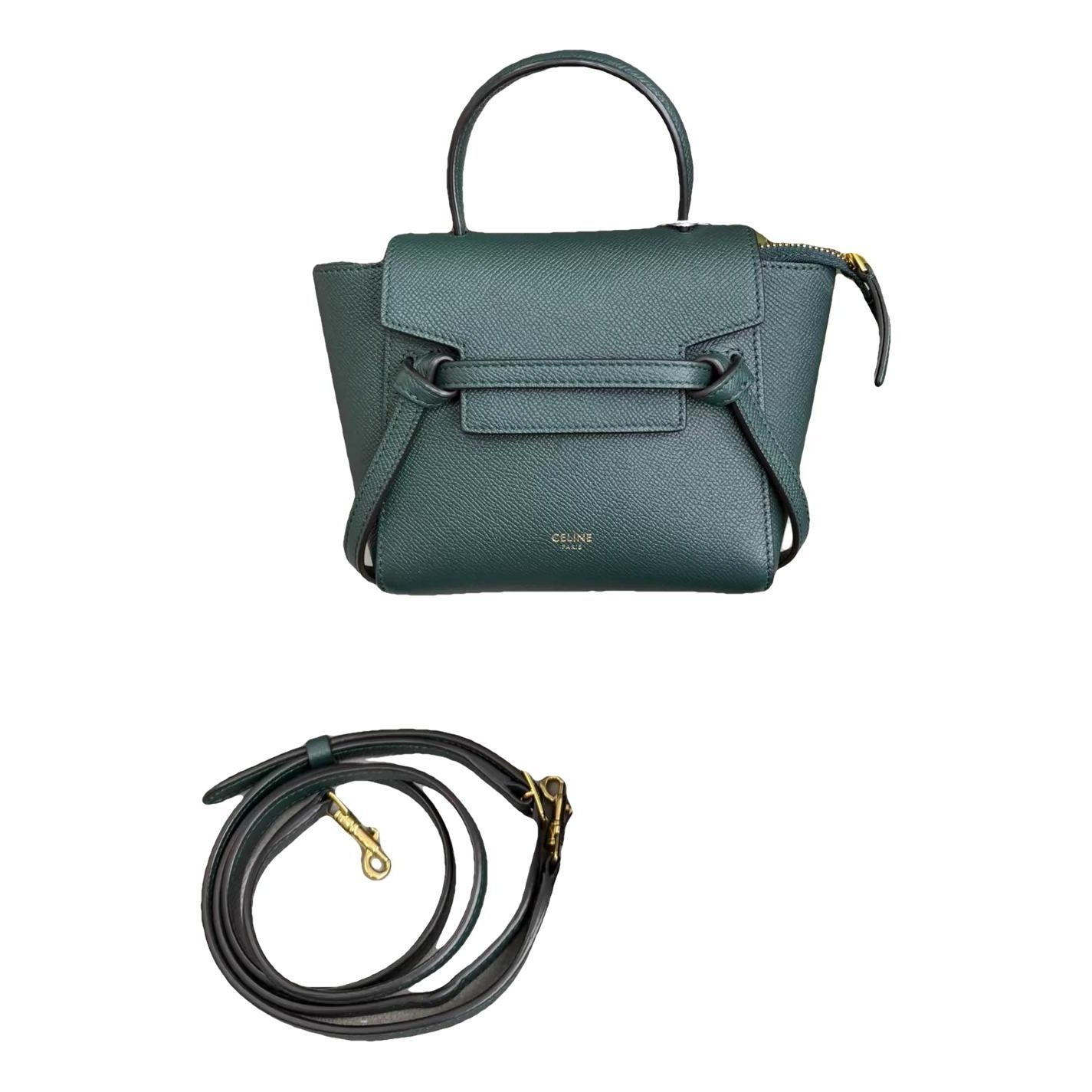 Belt leather handbag