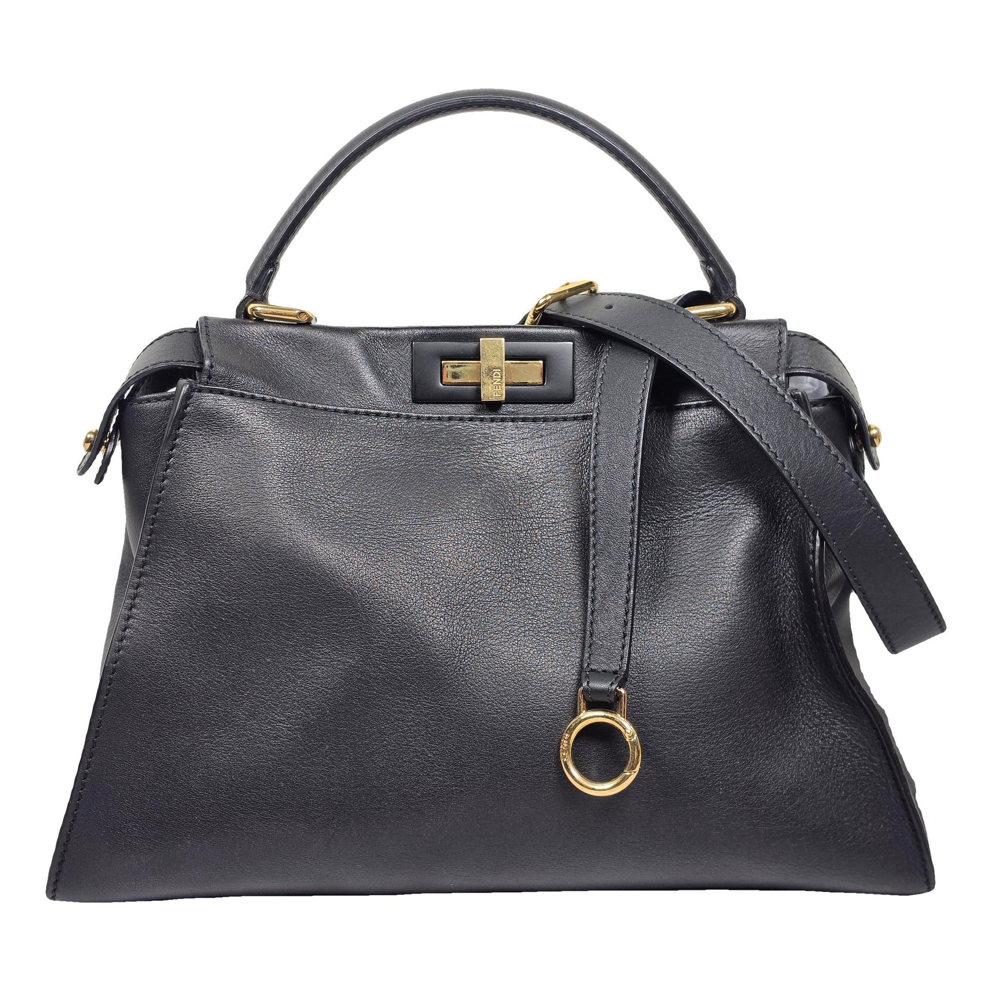 Peekaboo leather handbag