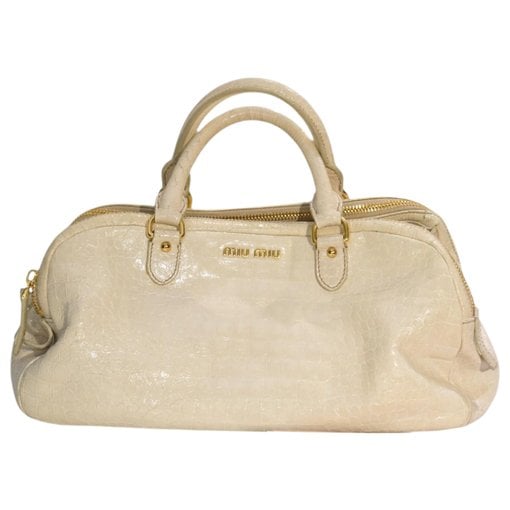Patent leather handbag