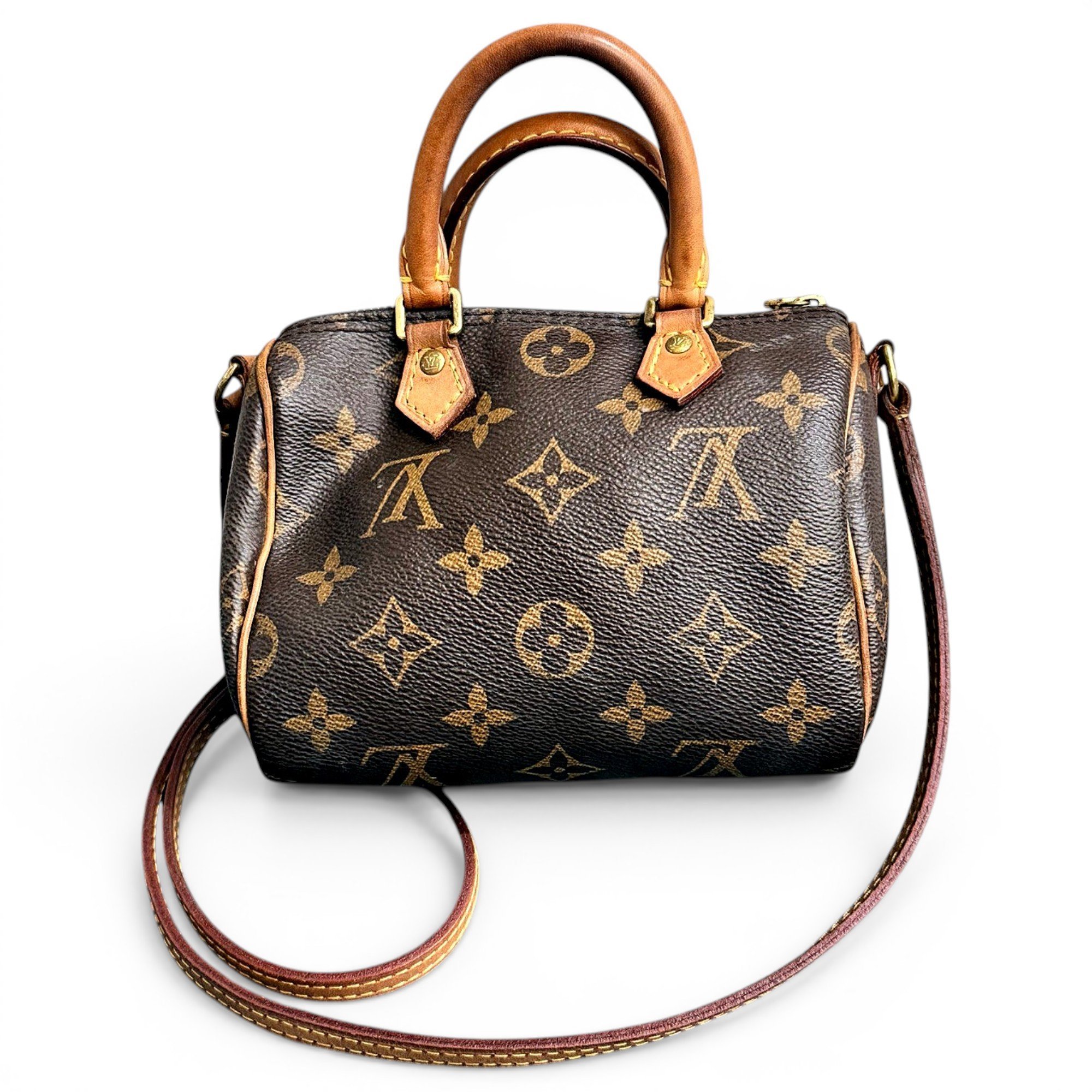 Nano Speedy / Mini HL leather handbag