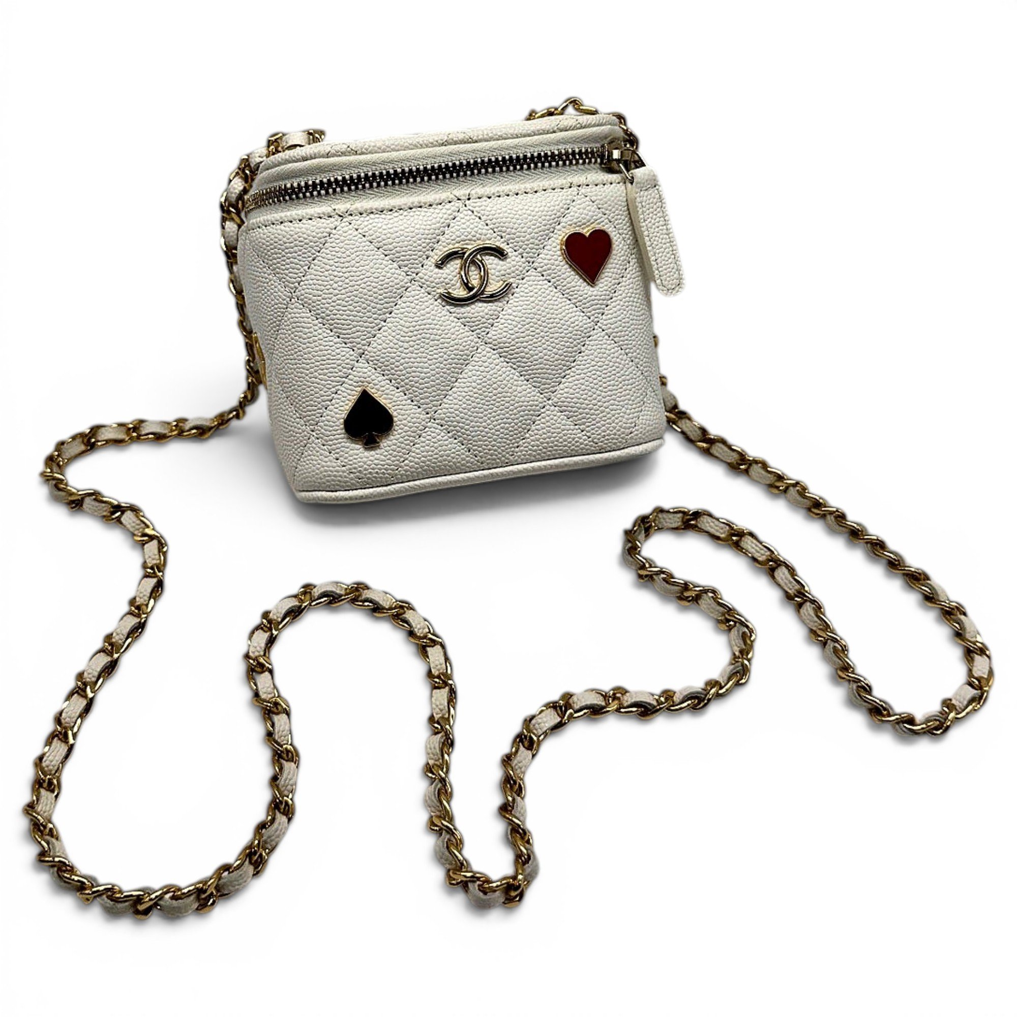 Trendy CC Vanity leather handbag