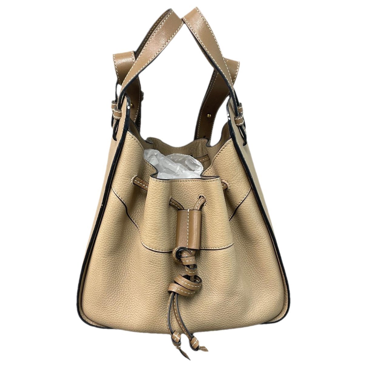 Hammock leather handbag