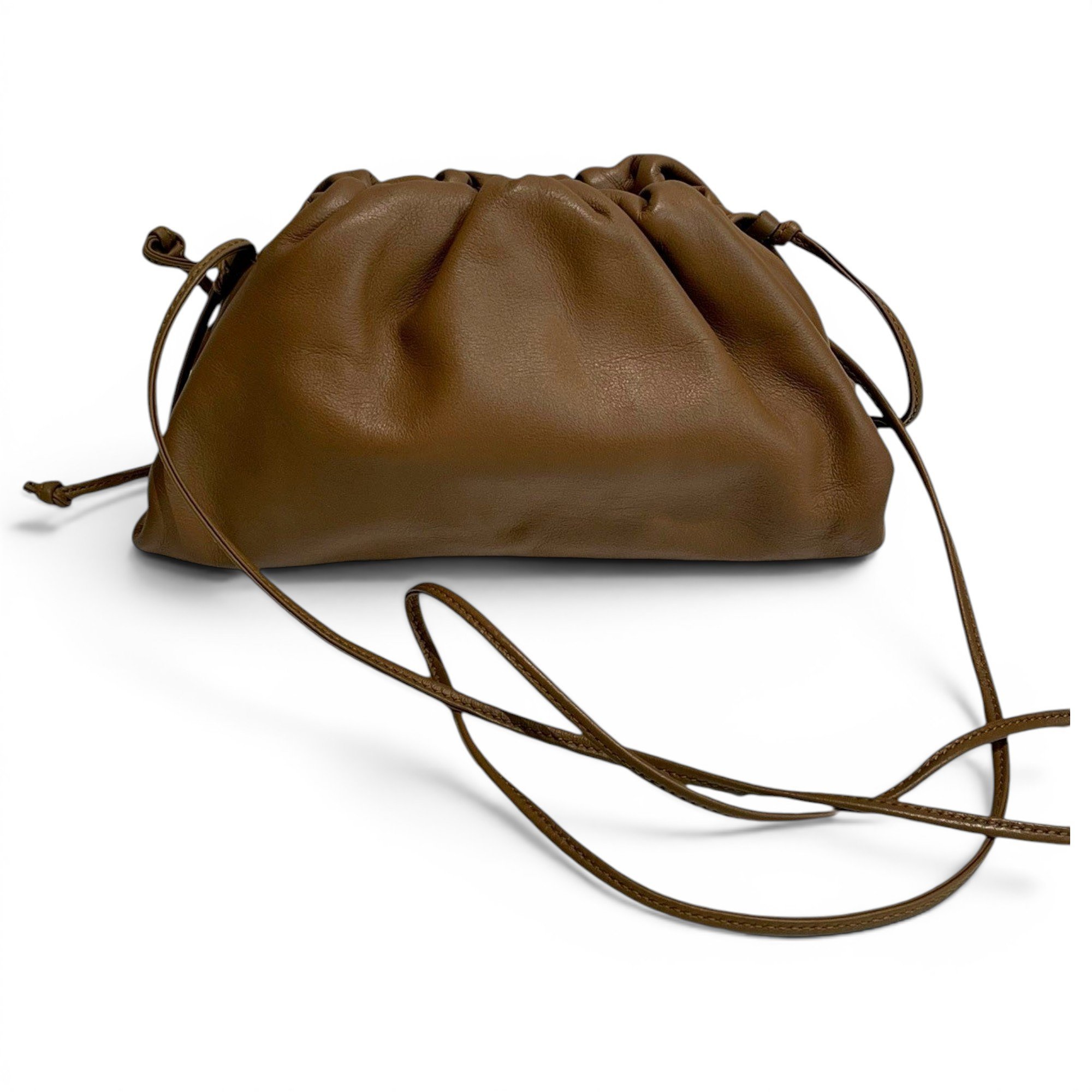 Pouch leather handbag