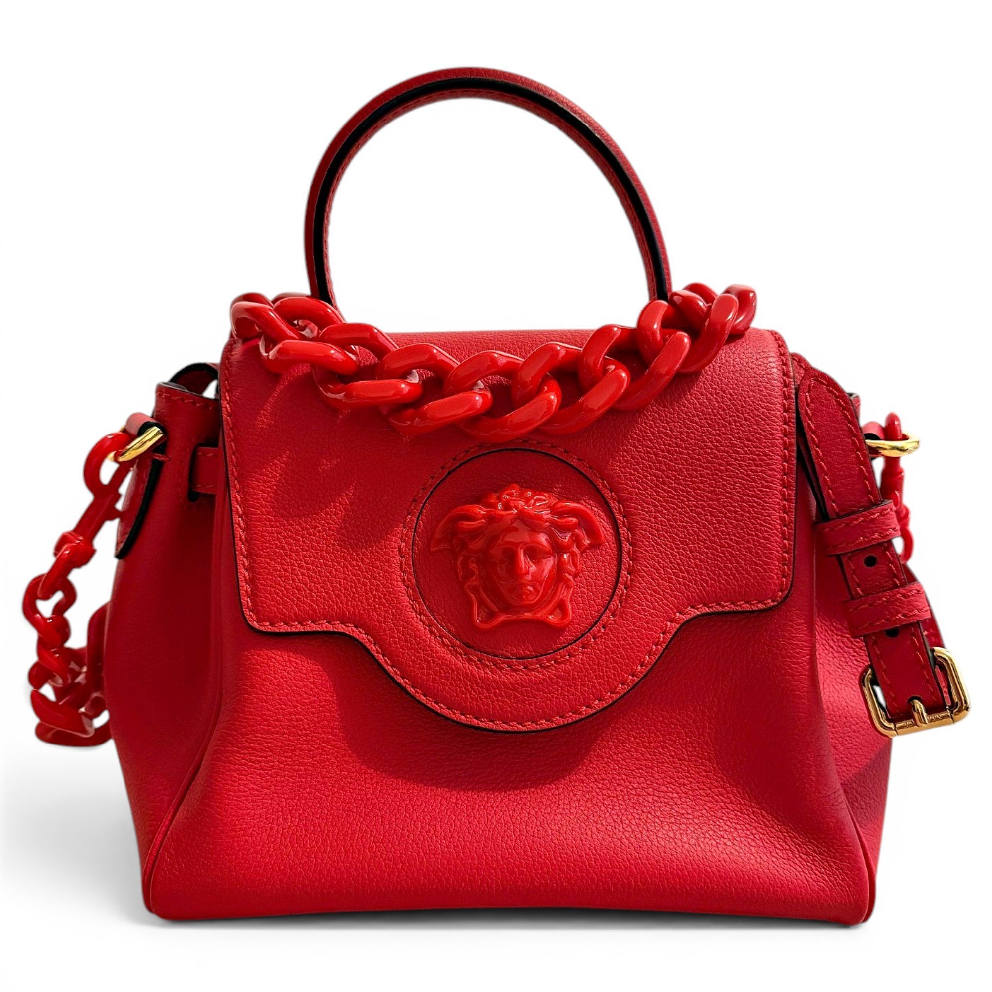 Versace La Medusa leather handbag