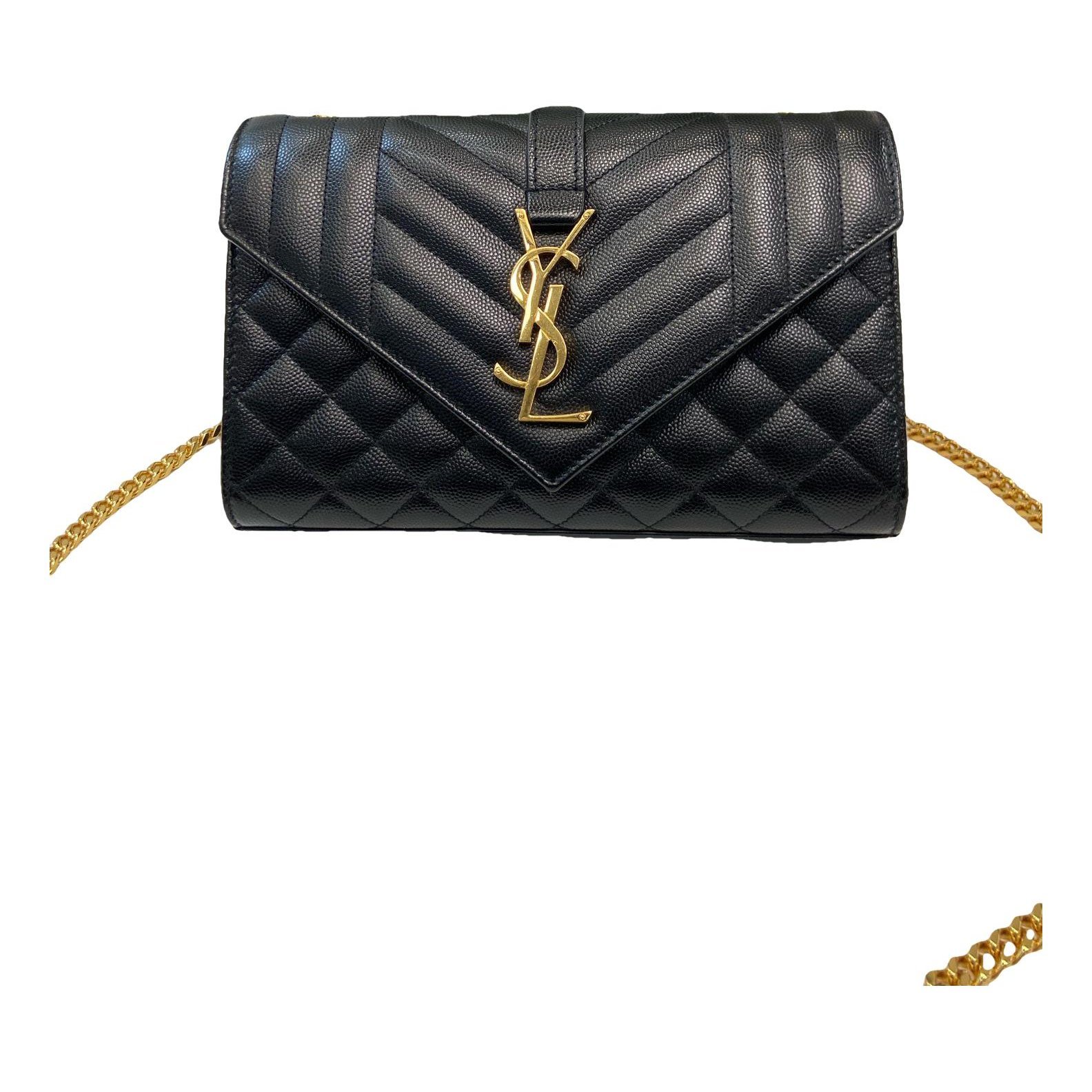 Envelope leather handbag