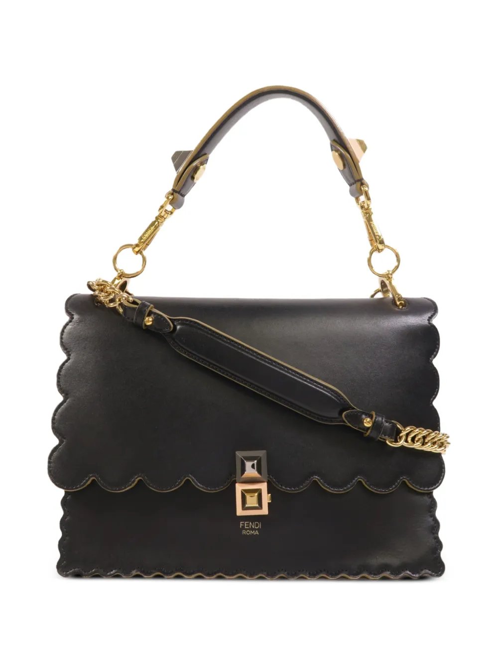 Kan I scalloped tote bag