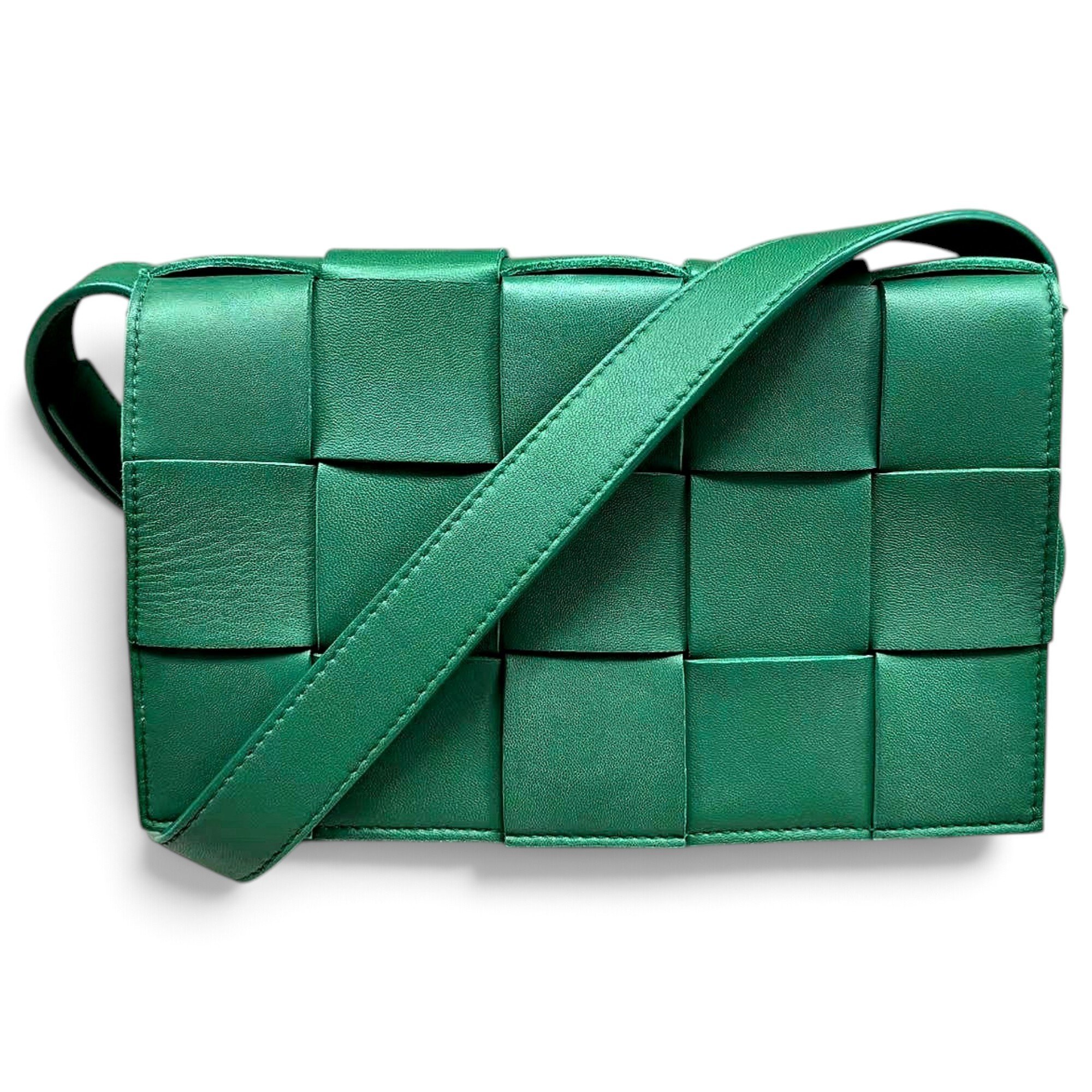 Cassette leather crossbody bag