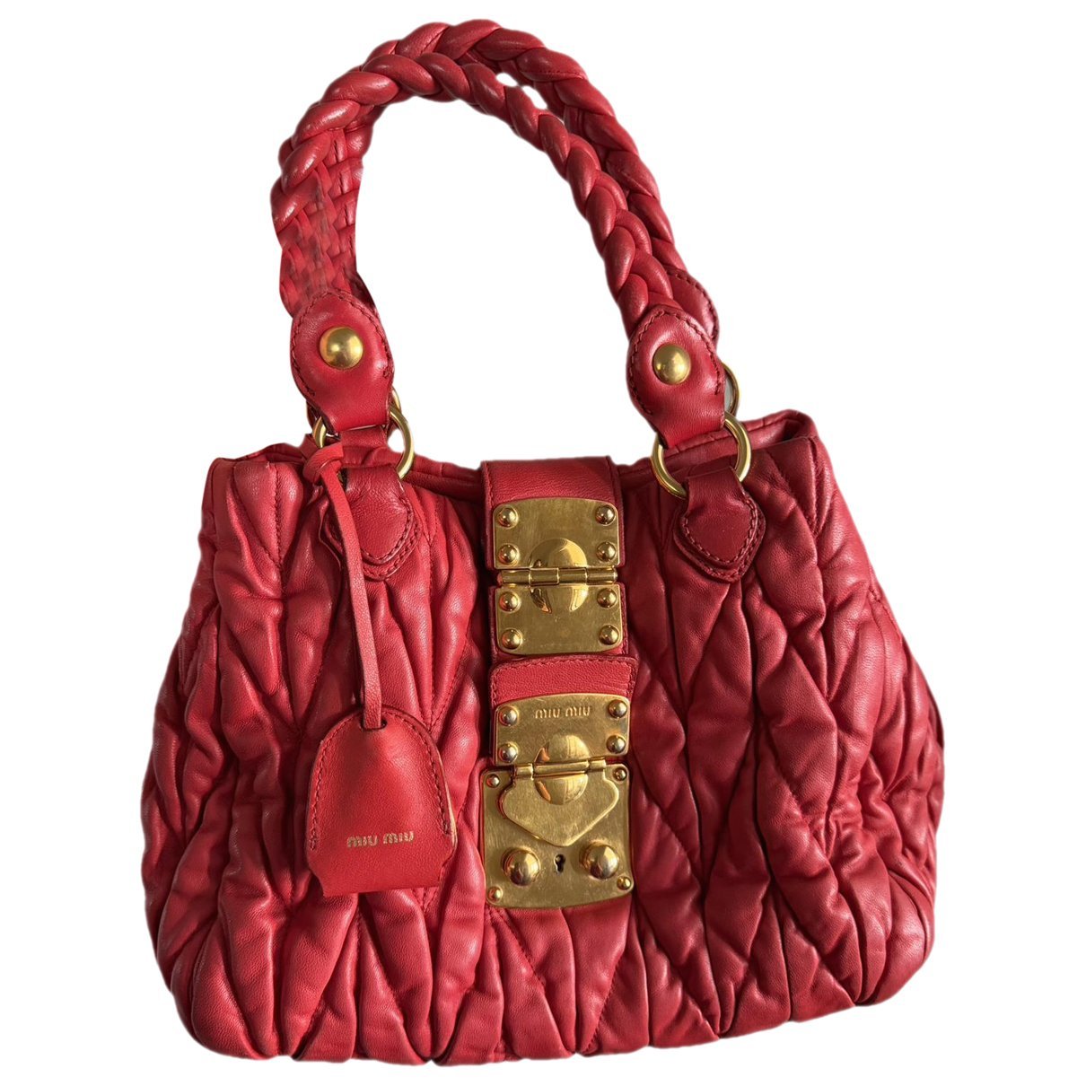 Matelassé leather bag