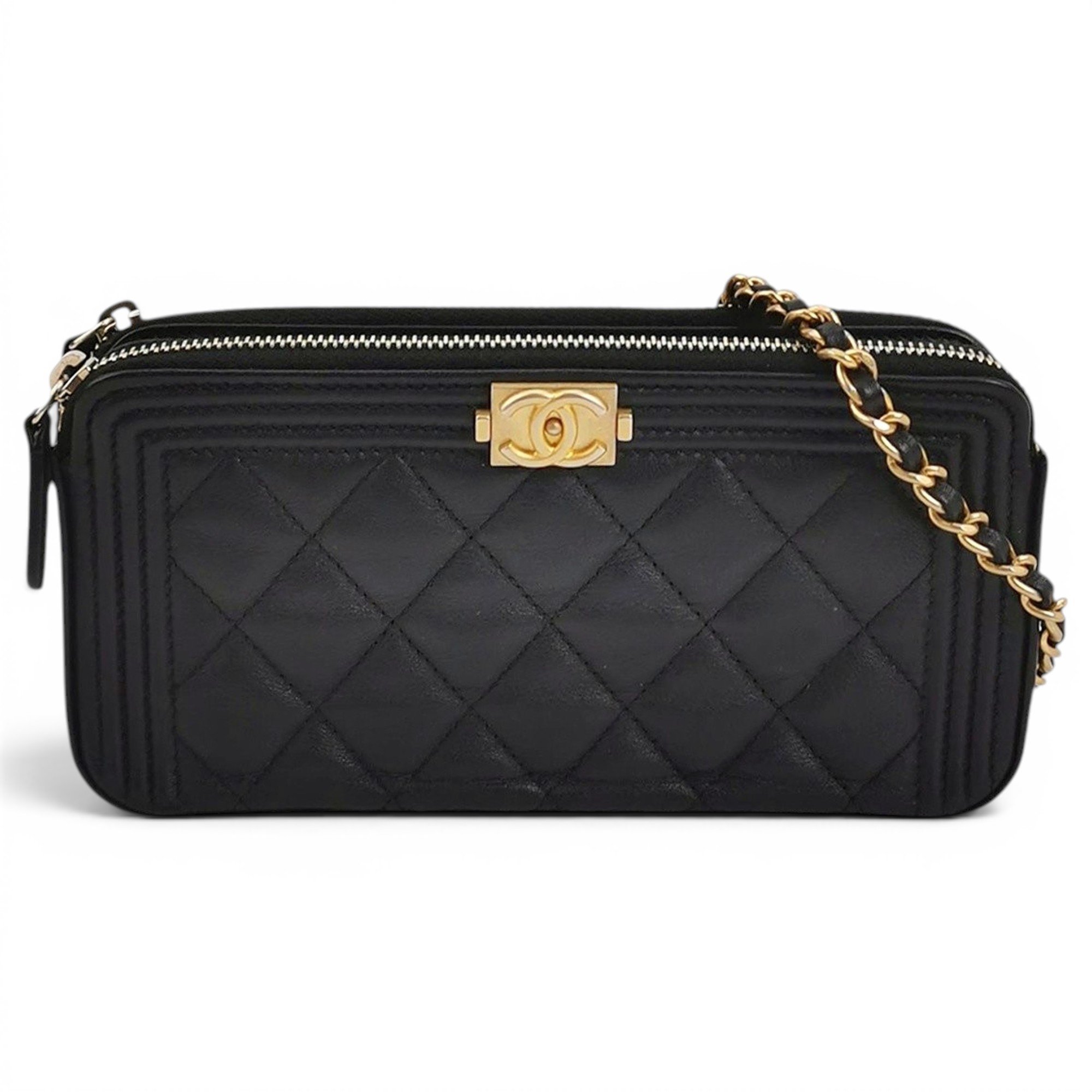 Boy leather crossbody bag