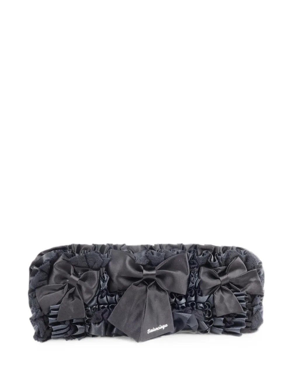 bow-detail clutch bag