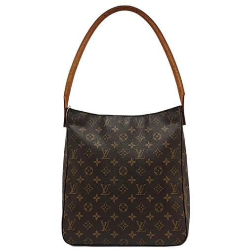 Looping leather handbag