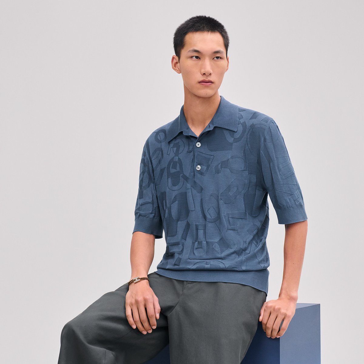 "Fragments Equestres" polo shirt