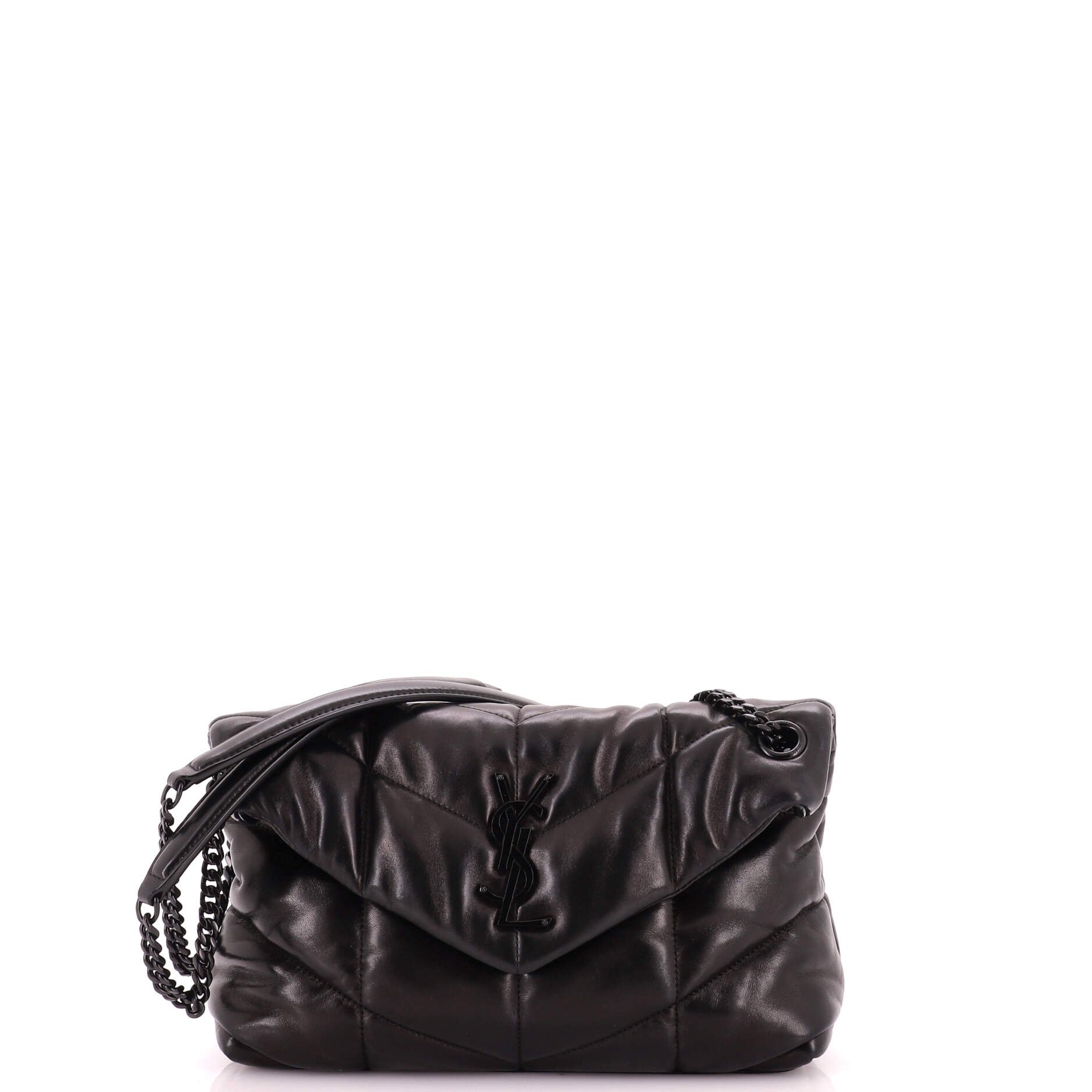 Loulou Puffer Shoulder Bag Quilted Leather Small