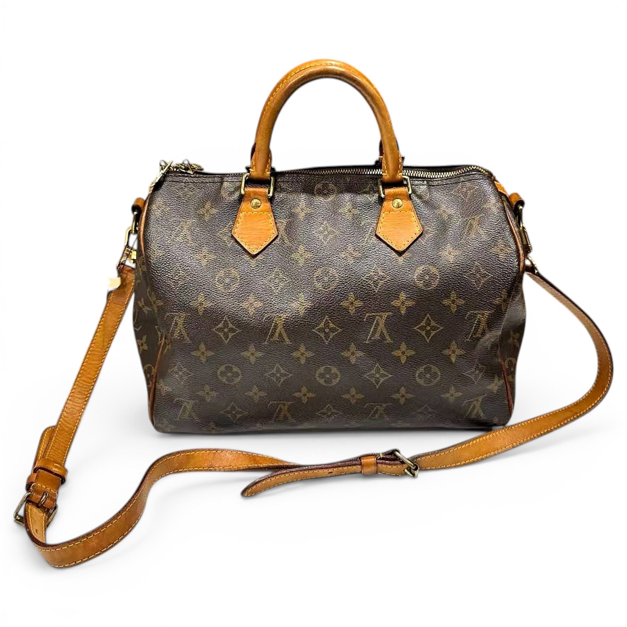 Speedy leather handbag